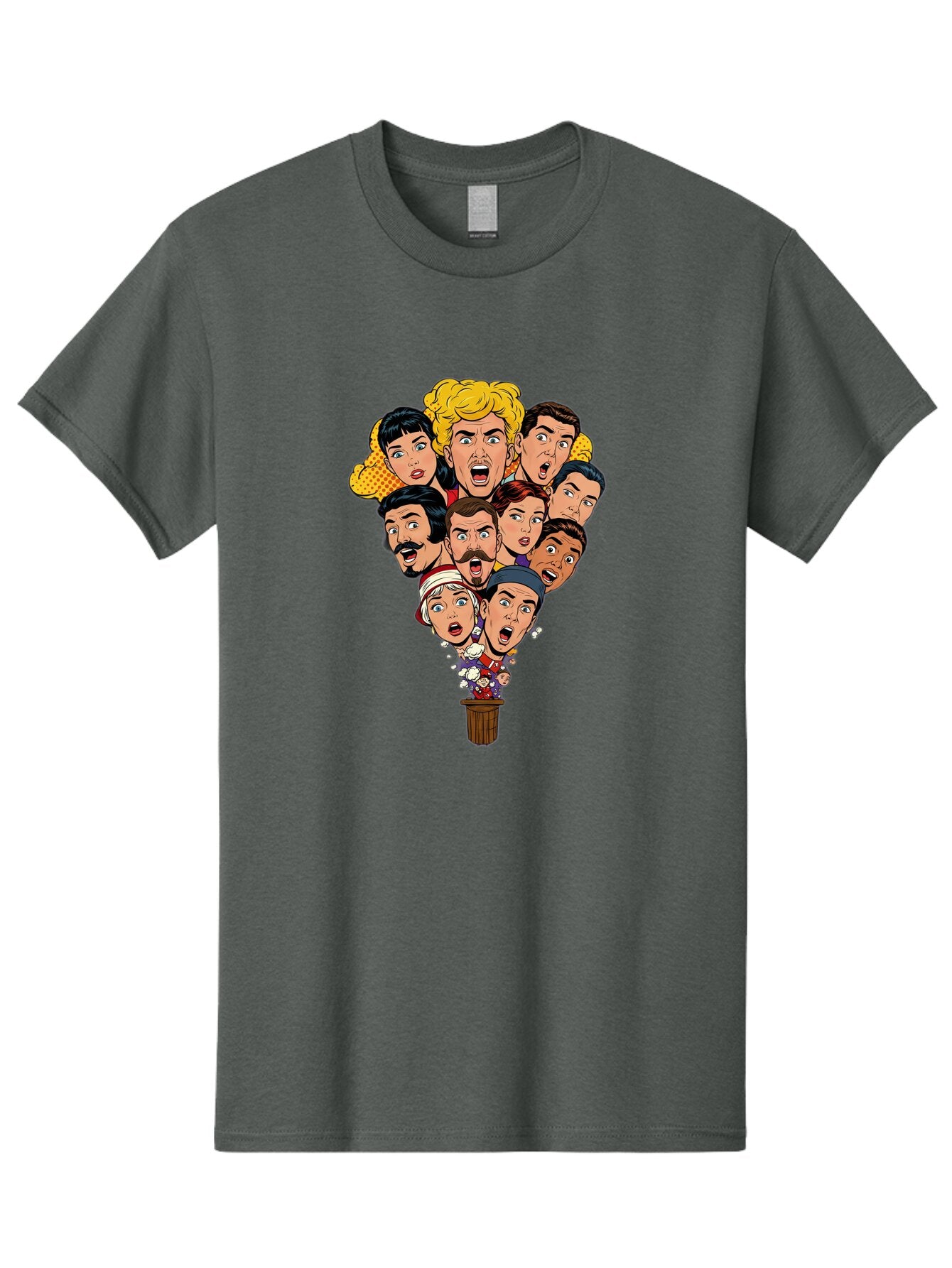 Cartoon-People-In-Balloon Men'S Graphic Tee, 100% Cotton, Comfortable Casual Summer Wear, Machine Washable, Vintage Camera, Old Camera, Antique Camera, Black Camera, Classic Photography, Photography Equipment, Nostalgic Device, Film Camera, Baq446 3
