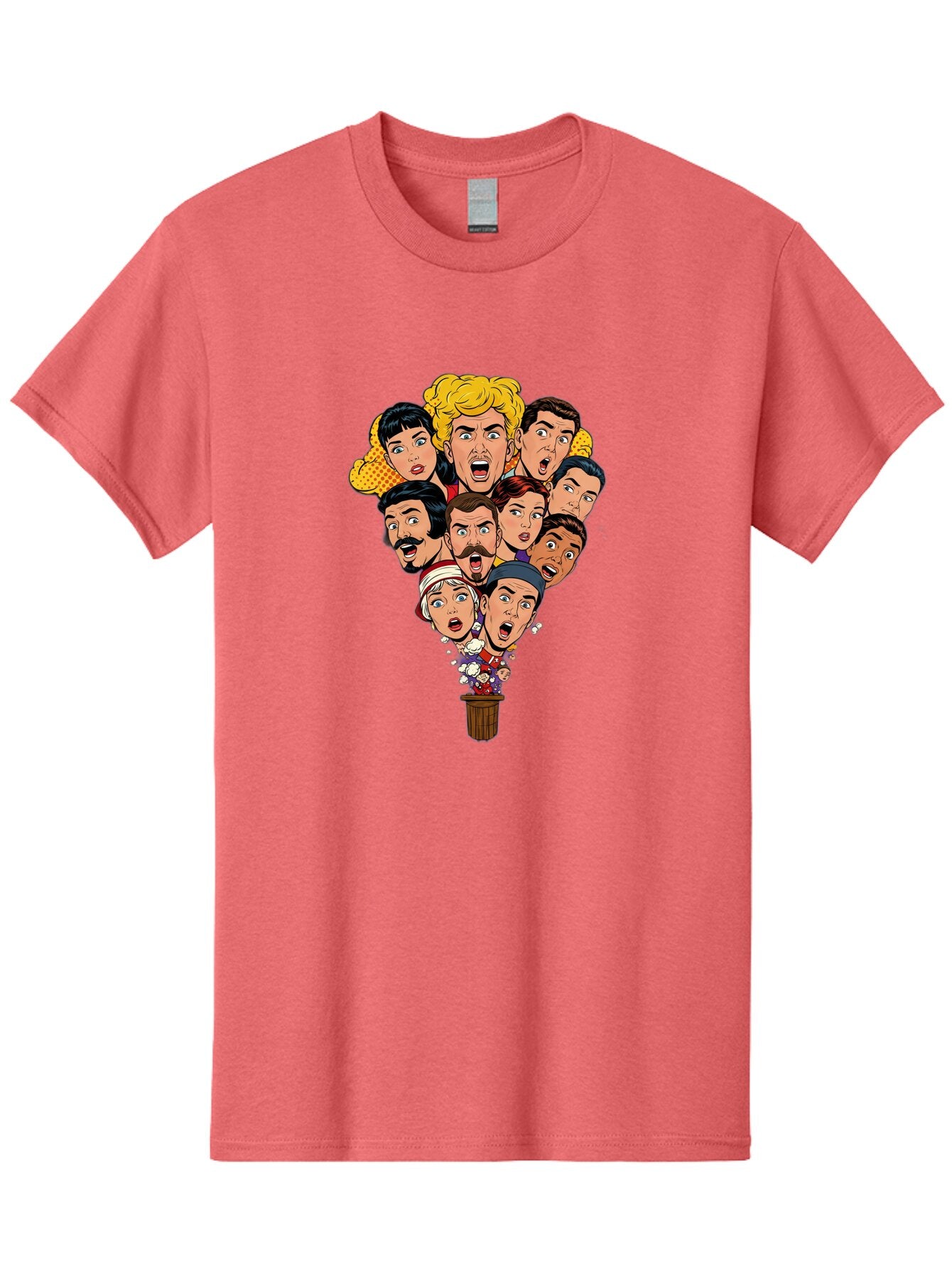 Cartoon-People-In-Balloon Men'S Graphic Tee, 100% Cotton, Comfortable Casual Summer Wear, Machine Washable, Vintage Camera, Old Camera, Antique Camera, Black Camera, Classic Photography, Photography Equipment, Nostalgic Device, Film Camera, Baq446 1