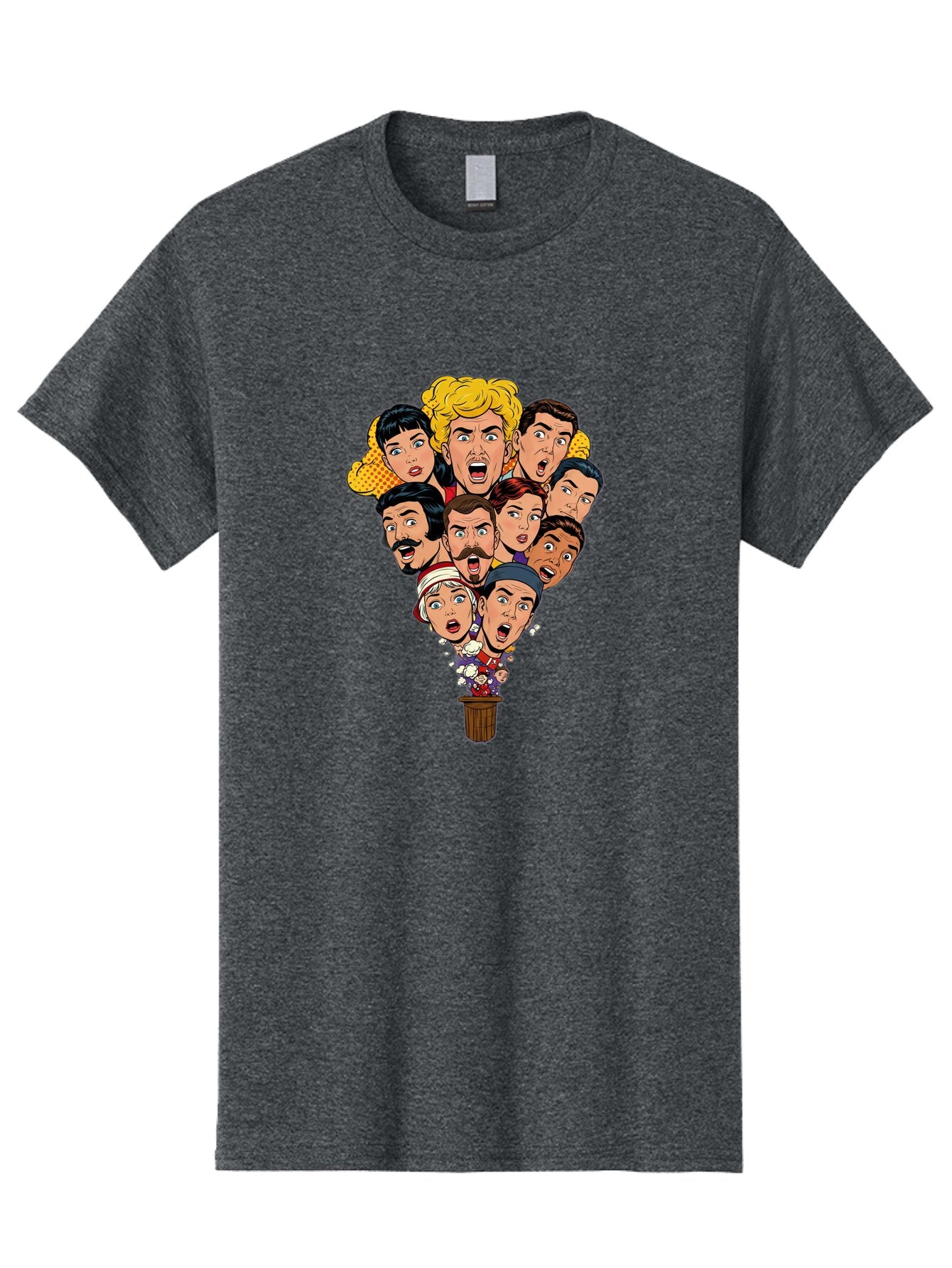 Cartoon-People-In-Balloon Men'S Graphic Tee, 100% Cotton, Comfortable Casual Summer Wear, Machine Washable, Vintage Camera, Old Camera, Antique Camera, Black Camera, Classic Photography, Photography Equipment, Nostalgic Device, Film Camera, Baq446 7