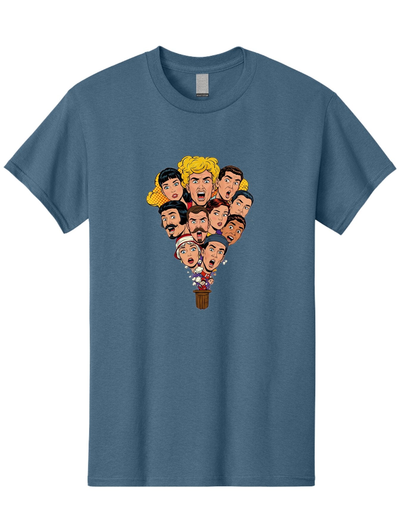 Cartoon-People-In-Balloon Men'S Graphic Tee, 100% Cotton, Comfortable Casual Summer Wear, Machine Washable, Vintage Camera, Old Camera, Antique Camera, Black Camera, Classic Photography, Photography Equipment, Nostalgic Device, Film Camera, Baq446 15