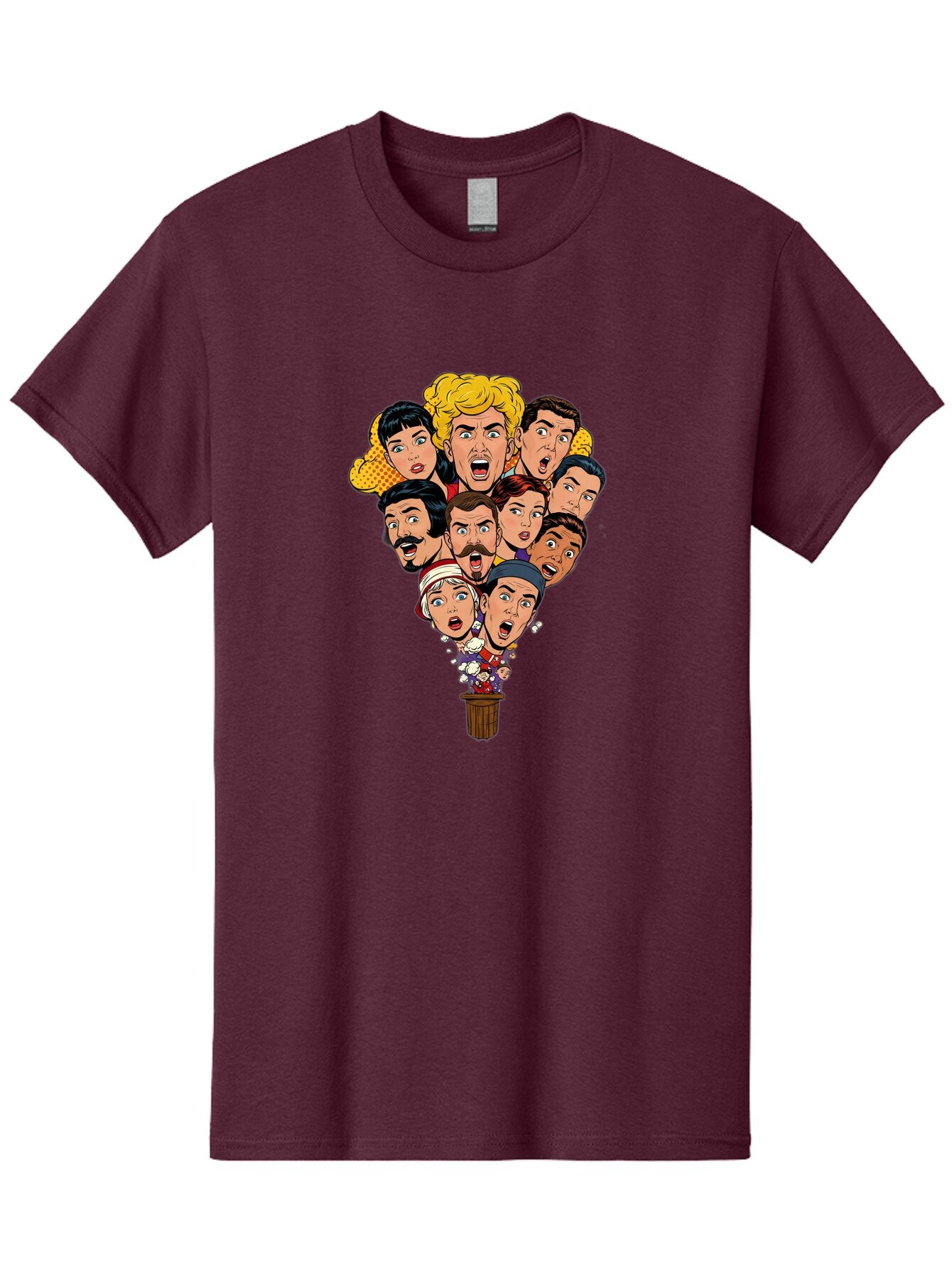 Cartoon-People-In-Balloon Men'S Graphic Tee, 100% Cotton, Comfortable Casual Summer Wear, Machine Washable, Vintage Camera, Old Camera, Antique Camera, Black Camera, Classic Photography, Photography Equipment, Nostalgic Device, Film Camera, Baq446 10