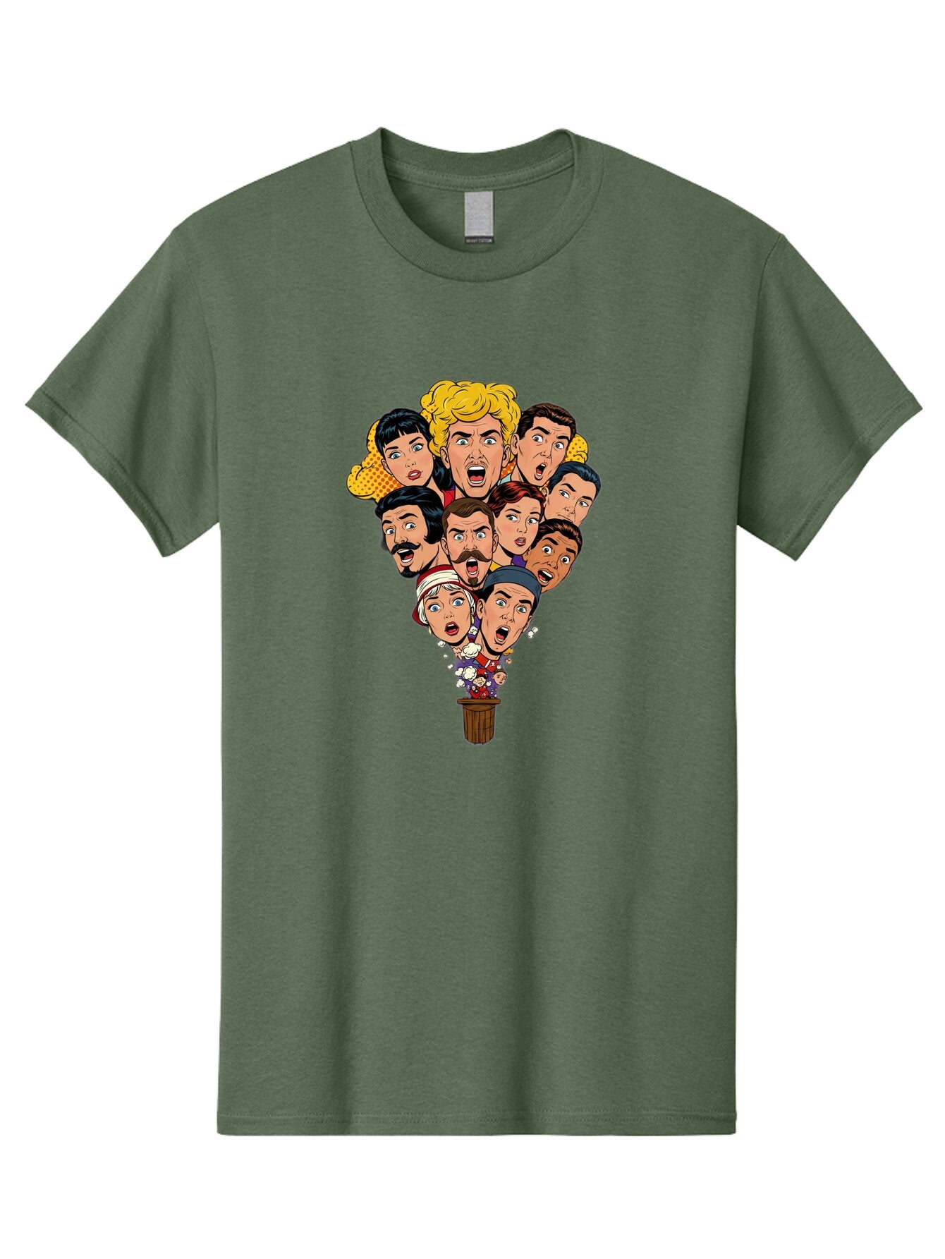 Cartoon-People-In-Balloon Men'S Graphic Tee, 100% Cotton, Comfortable Casual Summer Wear, Machine Washable, Vintage Camera, Old Camera, Antique Camera, Black Camera, Classic Photography, Photography Equipment, Nostalgic Device, Film Camera, Baq446 9