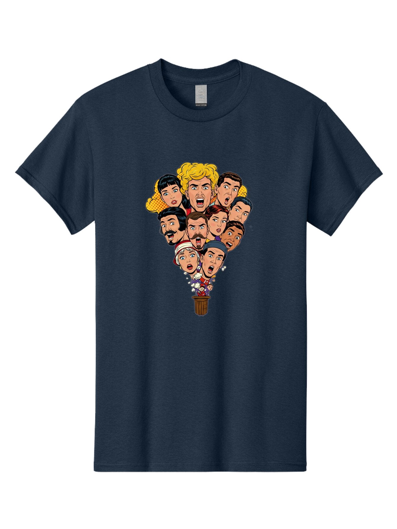 Cartoon-People-In-Balloon Men'S Graphic Tee, 100% Cotton, Comfortable Casual Summer Wear, Machine Washable, Vintage Camera, Old Camera, Antique Camera, Black Camera, Classic Photography, Photography Equipment, Nostalgic Device, Film Camera, Baq446 14