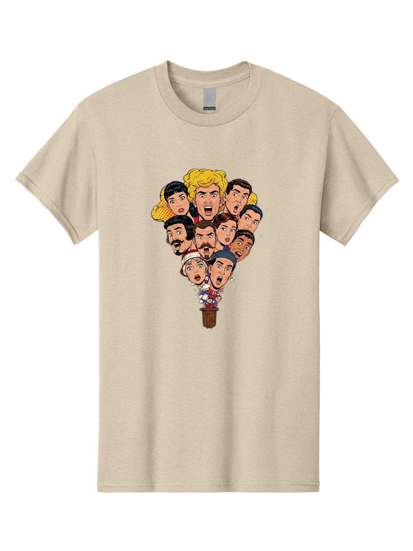 Cartoon-People-In-Balloon Men'S Graphic Tee, 100% Cotton, Comfortable Casual Summer Wear, Machine Washable, Vintage Camera, Old Camera, Antique Camera, Black Camera, Classic Photography, Photography Equipment, Nostalgic Device, Film Camera, Baq446 11
