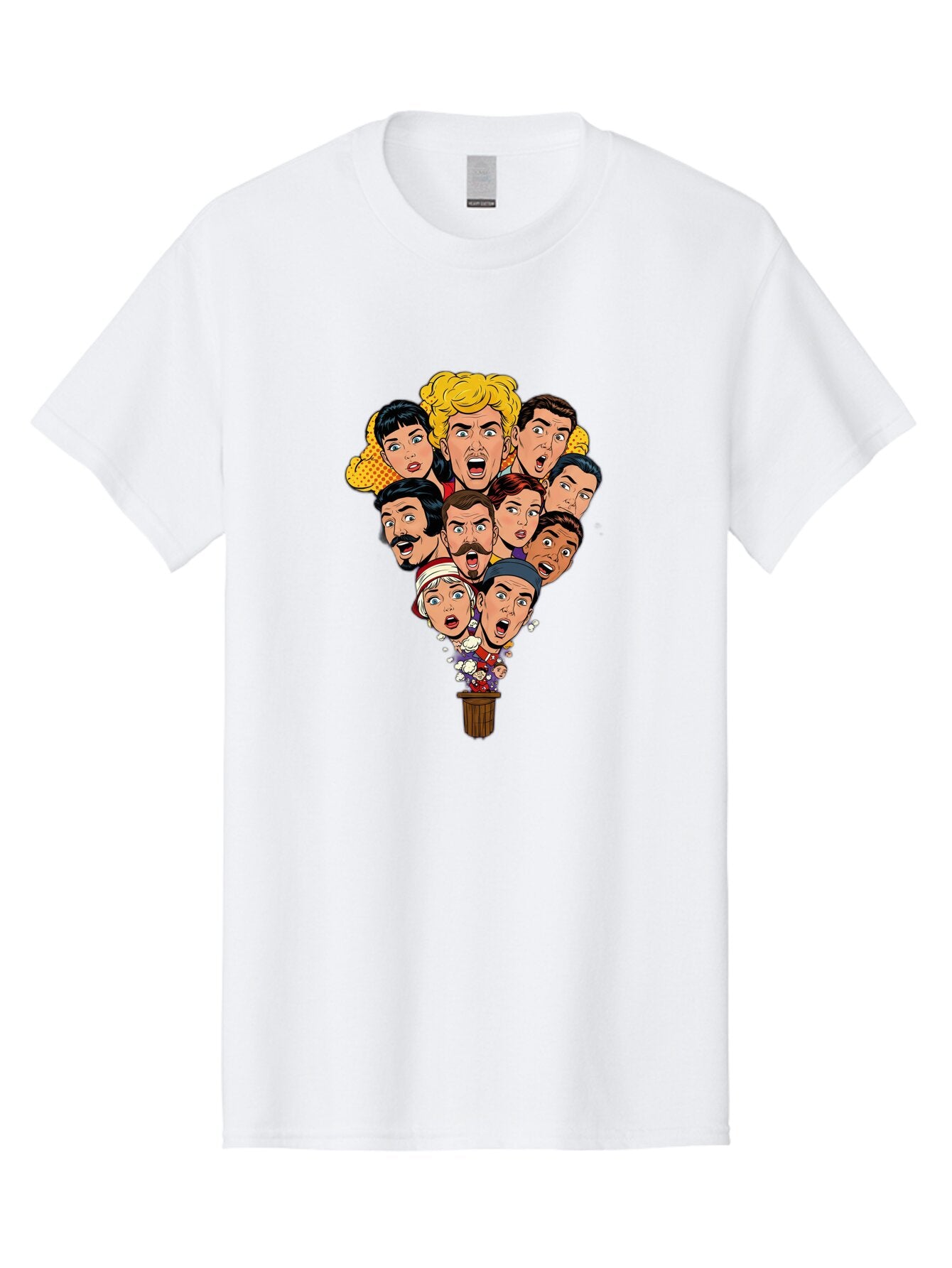 Cartoon-People-In-Balloon Men'S Graphic Tee, 100% Cotton, Comfortable Casual Summer Wear, Machine Washable, Vintage Camera, Old Camera, Antique Camera, Black Camera, Classic Photography, Photography Equipment, Nostalgic Device, Film Camera, Baq446 6