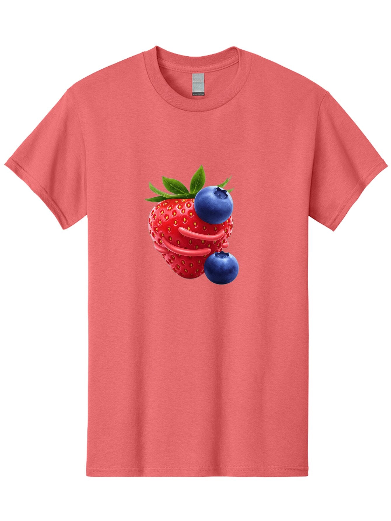 Cartoon-Strawberry-With-Blueberries Men'S Graphic Tee, 100% Cotton, Comfortable Casual Summer Wear, Machine Washable, Vintage Camera, Old Camera, Antique Camera, Black Camera, Classic Photography, Photography Equipment, Nostalgic Device, Baq447 12