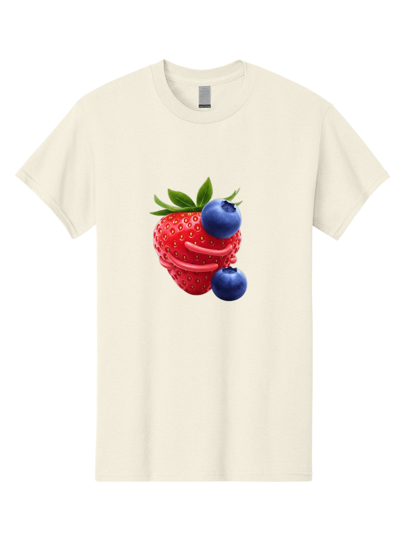 Cartoon-Strawberry-With-Blueberries Men'S Graphic Tee, 100% Cotton, Comfortable Casual Summer Wear, Machine Washable, Vintage Camera, Old Camera, Antique Camera, Black Camera, Classic Photography, Photography Equipment, Nostalgic Device, Baq447 11