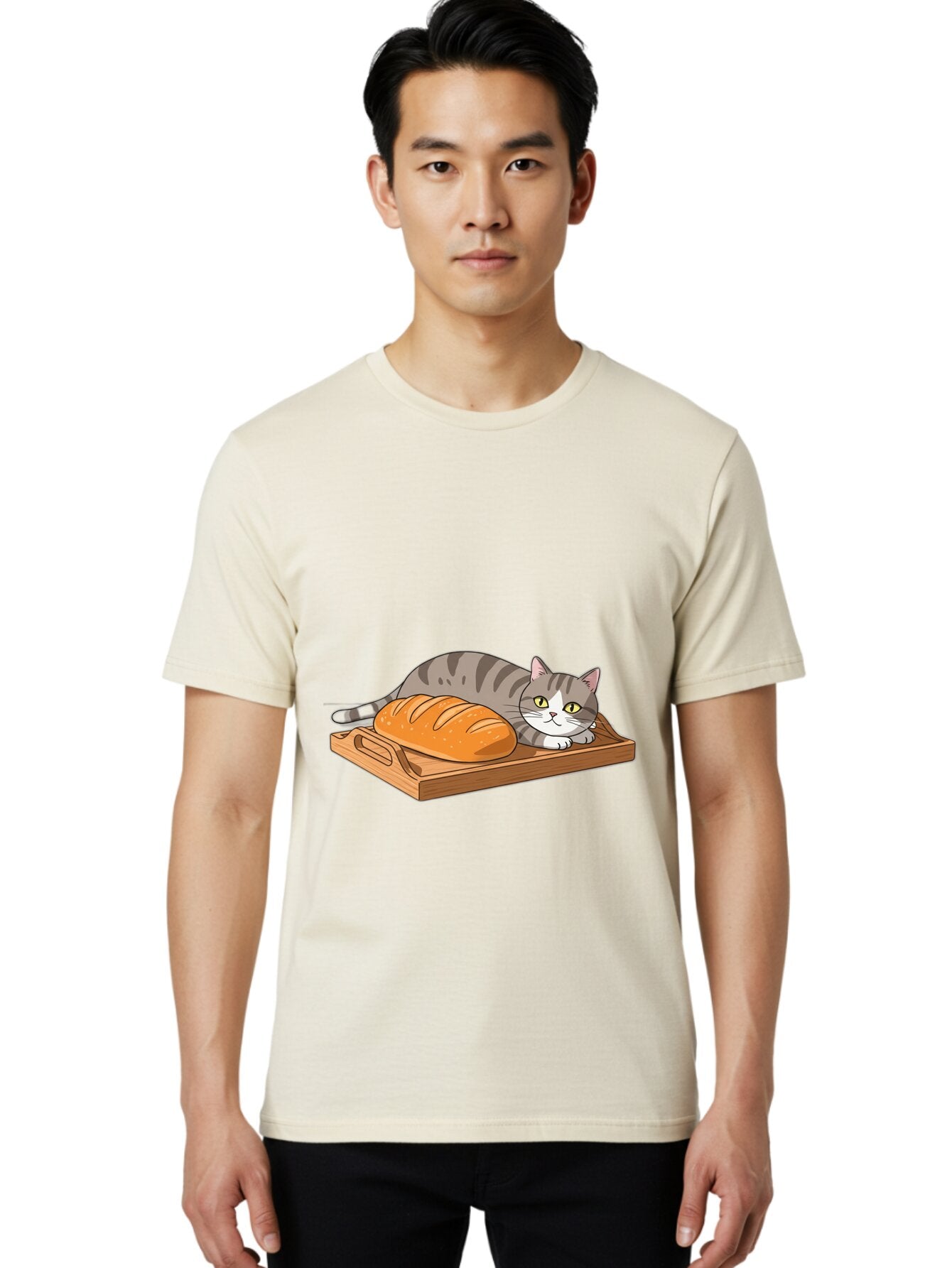Cat-And-Bread Men'S Graphic Tee, 100% Cotton, Comfortable Casual Summer Wear, Machine Washable, Vintage Camera, Old Camera, Antique Camera, Black Camera, Classic Photography, Photography Equipment, Nostalgic Device, Film Camera, Camera Art Baq449 16