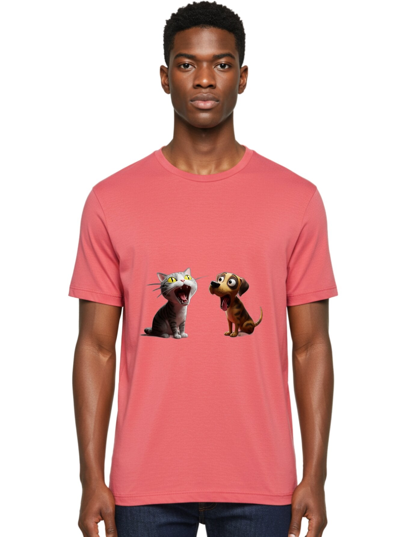 Cat-And-Dog-Howling Men'S Graphic Tee, 100% Cotton, Comfortable Casual Summer Wear, Machine Washable, Vintage Camera, Old Camera, Antique Camera, Black Camera, Classic Photography, Photography Equipment, Nostalgic Device, Film Camera, Baq451 29