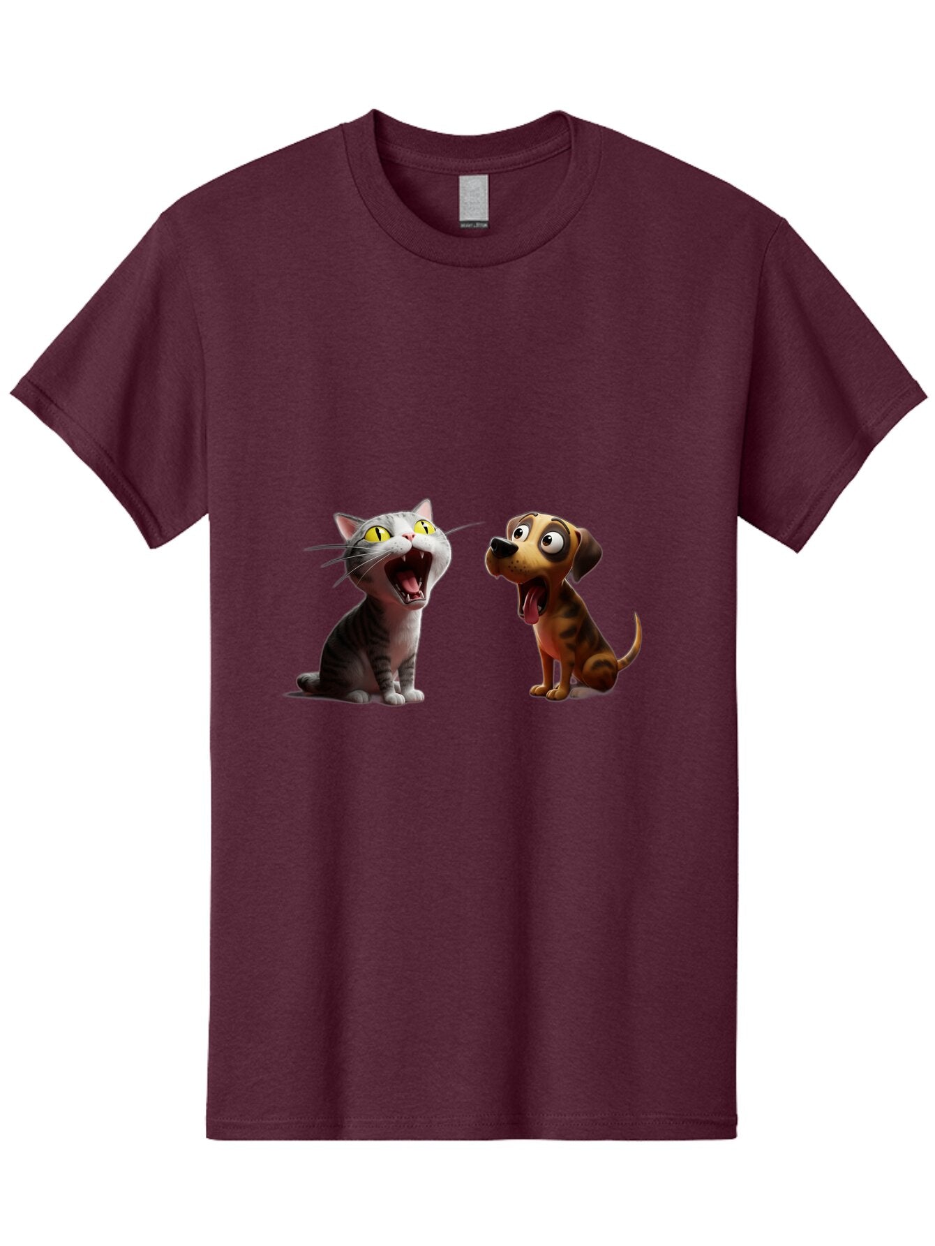 Cat-And-Dog-Howling Men'S Graphic Tee, 100% Cotton, Comfortable Casual Summer Wear, Machine Washable, Vintage Camera, Old Camera, Antique Camera, Black Camera, Classic Photography, Photography Equipment, Nostalgic Device, Film Camera, Baq451 5
