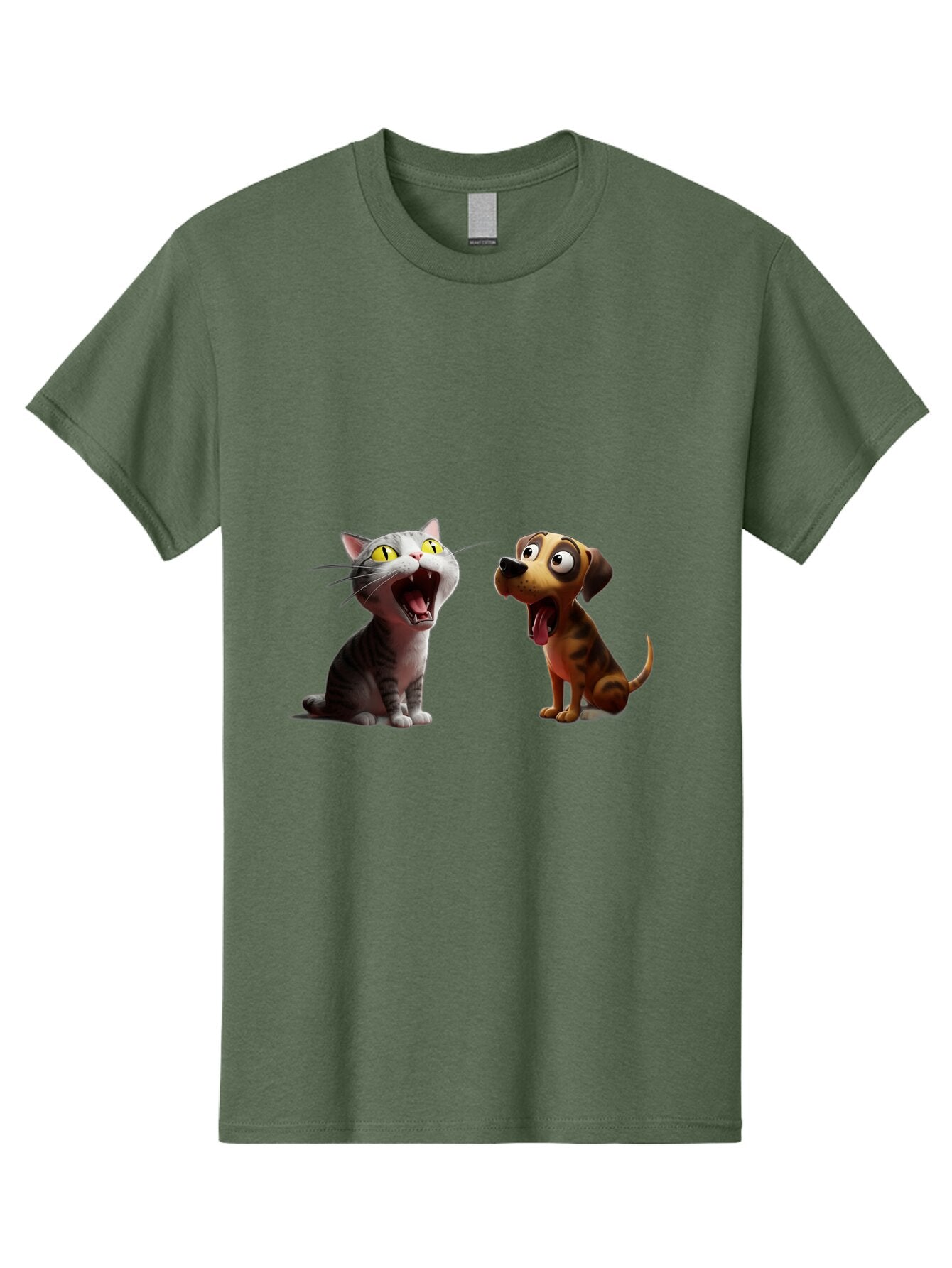 Cat-And-Dog-Howling Men'S Graphic Tee, 100% Cotton, Comfortable Casual Summer Wear, Machine Washable, Vintage Camera, Old Camera, Antique Camera, Black Camera, Classic Photography, Photography Equipment, Nostalgic Device, Film Camera, Baq451 7
