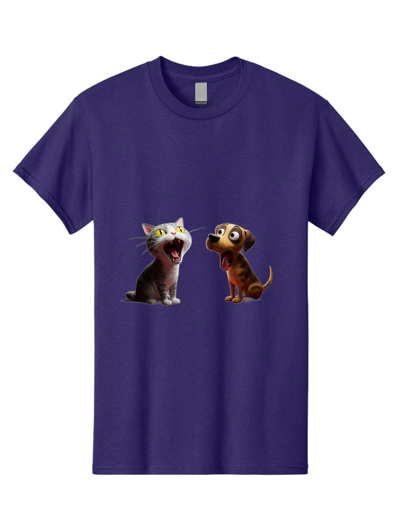 Cat-And-Dog-Howling Men'S Graphic Tee, 100% Cotton, Comfortable Casual Summer Wear, Machine Washable, Vintage Camera, Old Camera, Antique Camera, Black Camera, Classic Photography, Photography Equipment, Nostalgic Device, Film Camera, Baq451