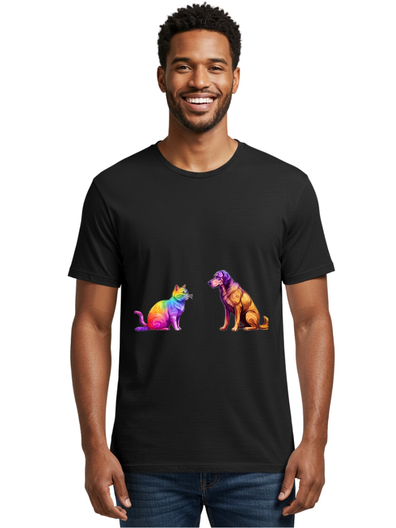 Cat-And-Dog Men'S Graphic Tee, 100% Cotton, Comfortable Casual Summer Wear, Machine Washable, Vintage Camera, Old Camera, Antique Camera, Black Camera, Classic Photography, Photography Equipment, Nostalgic Device, Film Camera, Camera Art Baq452 29