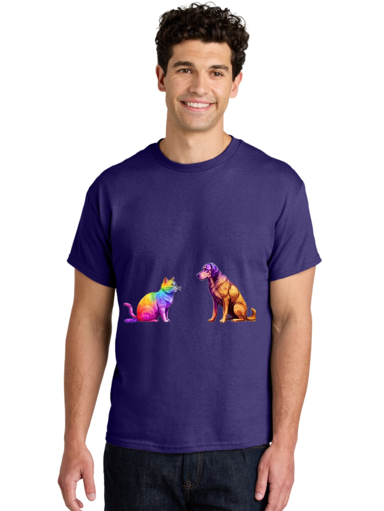 Cat-And-Dog Men'S Graphic Tee, 100% Cotton, Comfortable Casual Summer Wear, Machine Washable, Vintage Camera, Old Camera, Antique Camera, Black Camera, Classic Photography, Photography Equipment, Nostalgic Device, Film Camera, Camera Art Baq452 20
