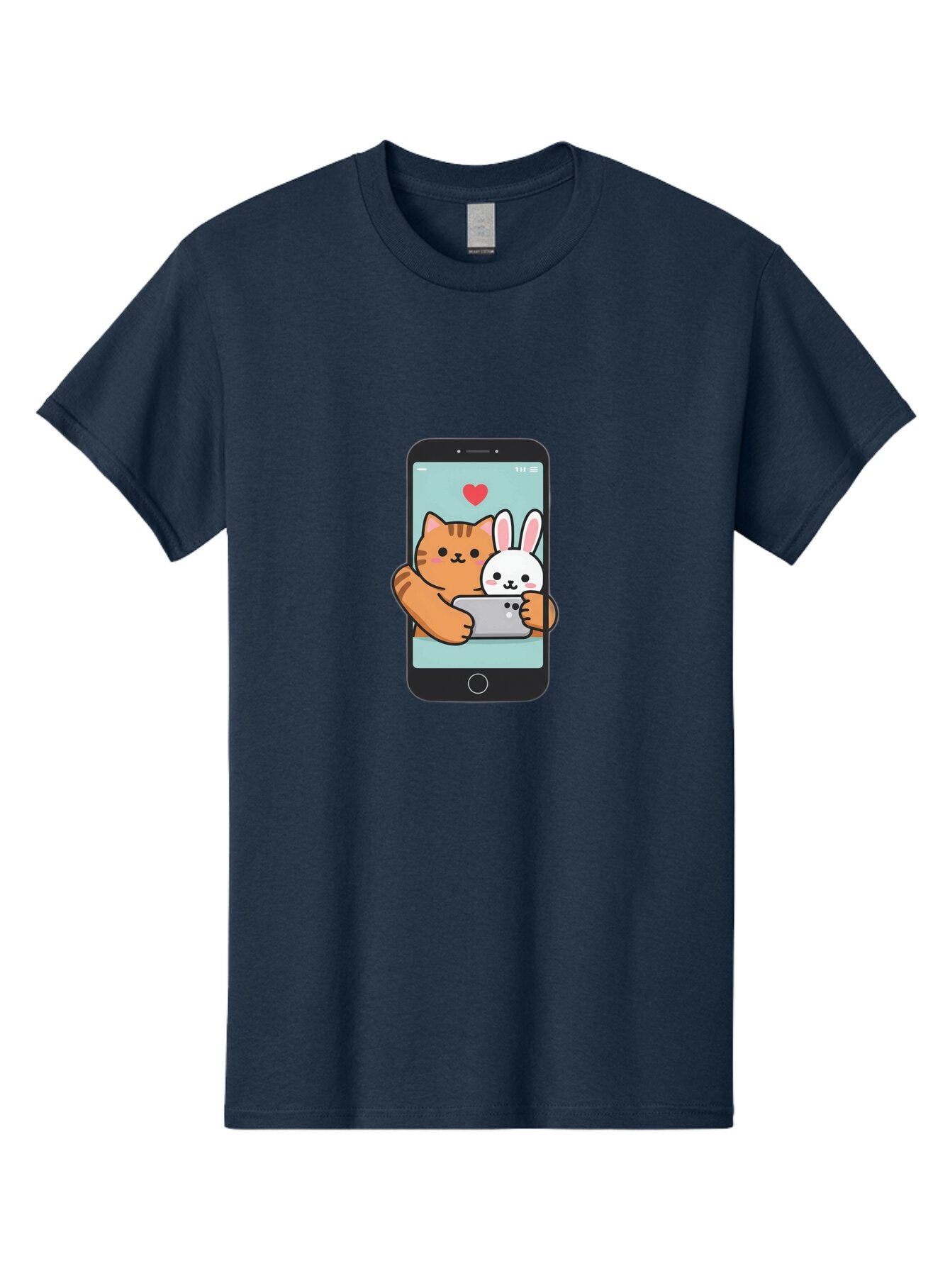 Cat-And-Rabbit-2 Men'S Graphic Tee, 100% Cotton, Comfortable Casual Summer Wear, Machine Washable, Vintage Camera, Old Camera, Antique Camera, Black Camera, Classic Photography, Photography Equipment, Nostalgic Device, Film Camera, Camera Art Baq454 4