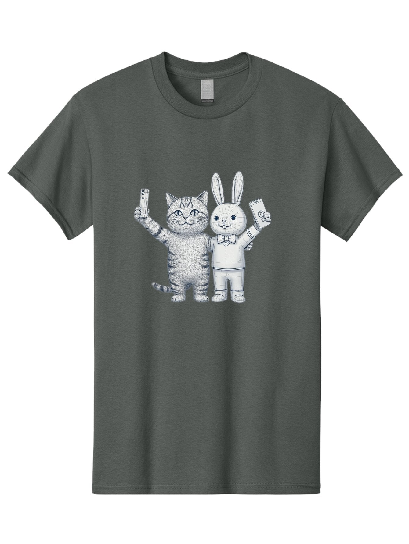 Cat-And-Rabbit-Duo Men'S Graphic Tee, 100% Cotton, Comfortable Casual Summer Wear, Machine Washable, Vintage Camera, Old Camera, Antique Camera, Black Camera, Classic Photography, Photography Equipment, Nostalgic Device, Film Camera, Baq455 14