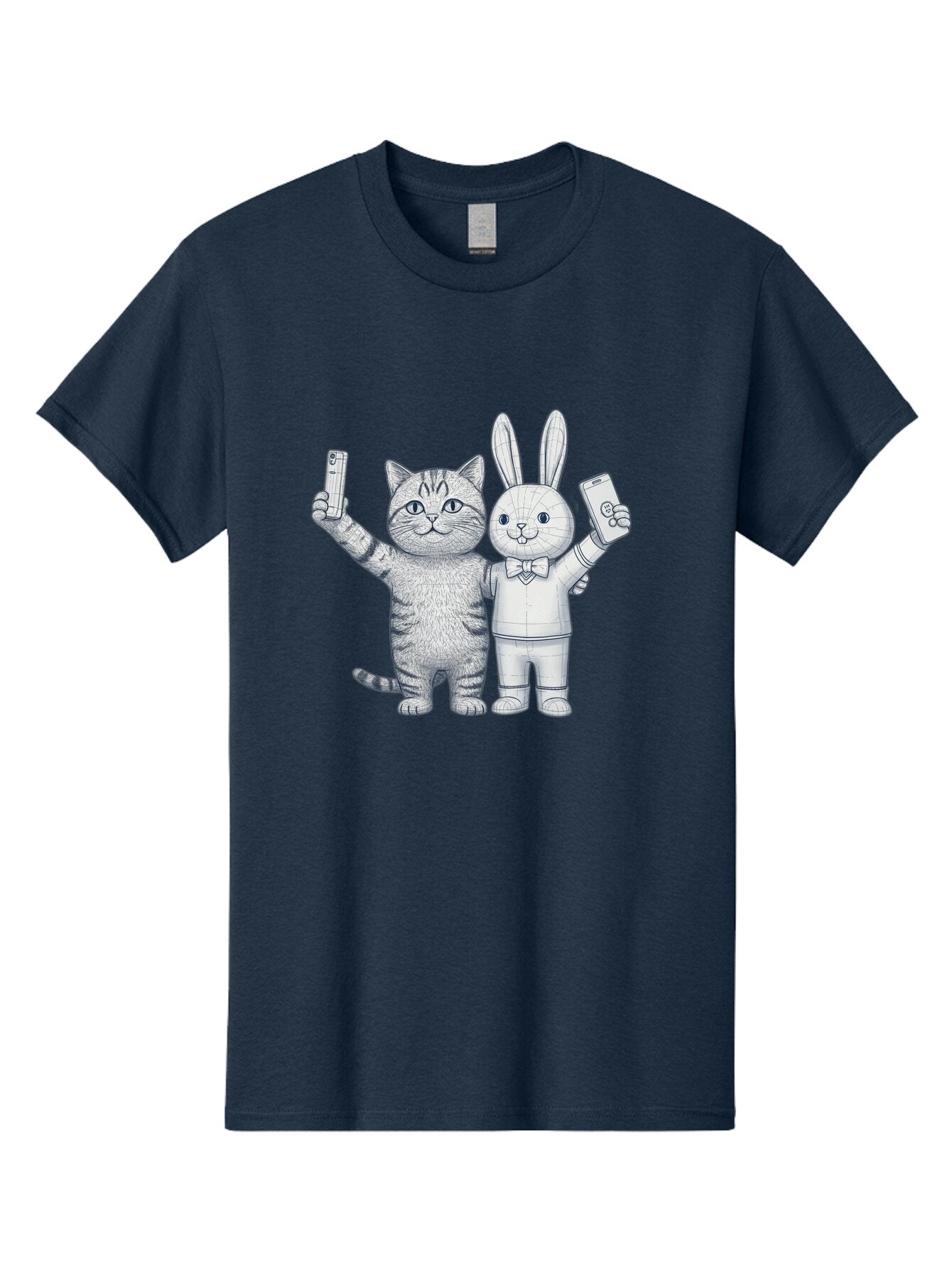 Cat-And-Rabbit-Duo Men'S Graphic Tee, 100% Cotton, Comfortable Casual Summer Wear, Machine Washable, Vintage Camera, Old Camera, Antique Camera, Black Camera, Classic Photography, Photography Equipment, Nostalgic Device, Film Camera, Baq455 8