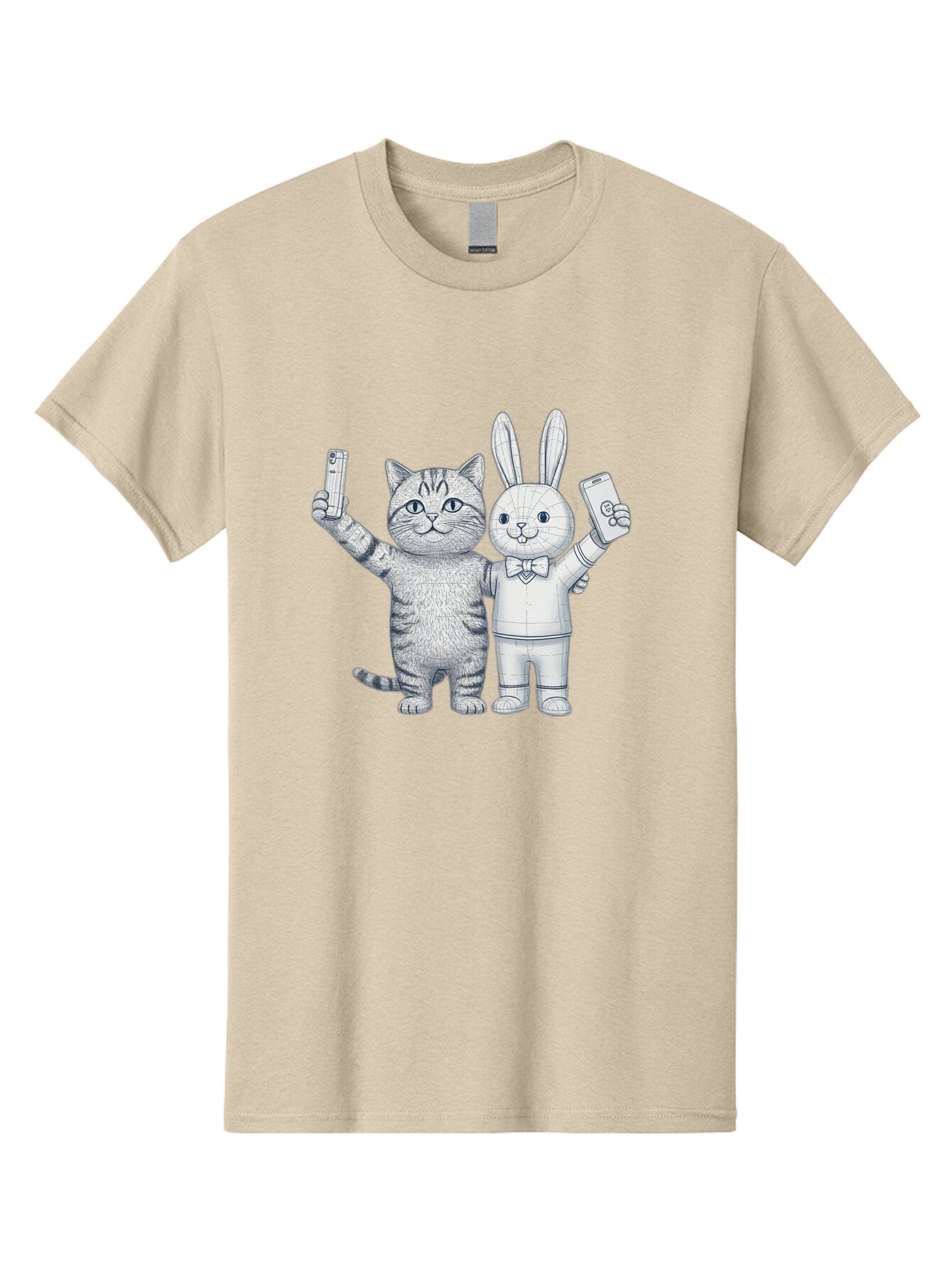 Cat-And-Rabbit-Duo Men'S Graphic Tee, 100% Cotton, Comfortable Casual Summer Wear, Machine Washable, Vintage Camera, Old Camera, Antique Camera, Black Camera, Classic Photography, Photography Equipment, Nostalgic Device, Film Camera, Baq455 12