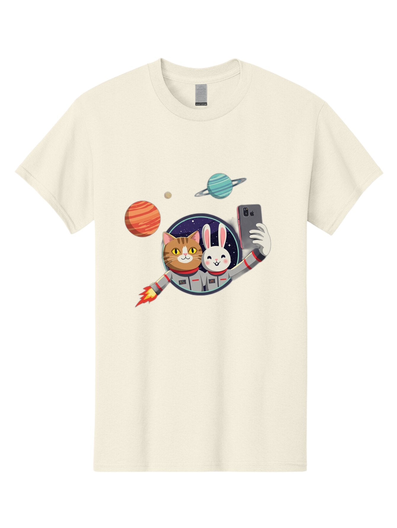 Cat-And-Rabbit-In-Space Men'S Graphic Tee, 100% Cotton, Comfortable Casual Summer Wear, Machine Washable, Vintage Camera, Old Camera, Antique Camera, Black Camera, Classic Photography, Photography Equipment, Nostalgic Device, Film Camera, Baq456 15