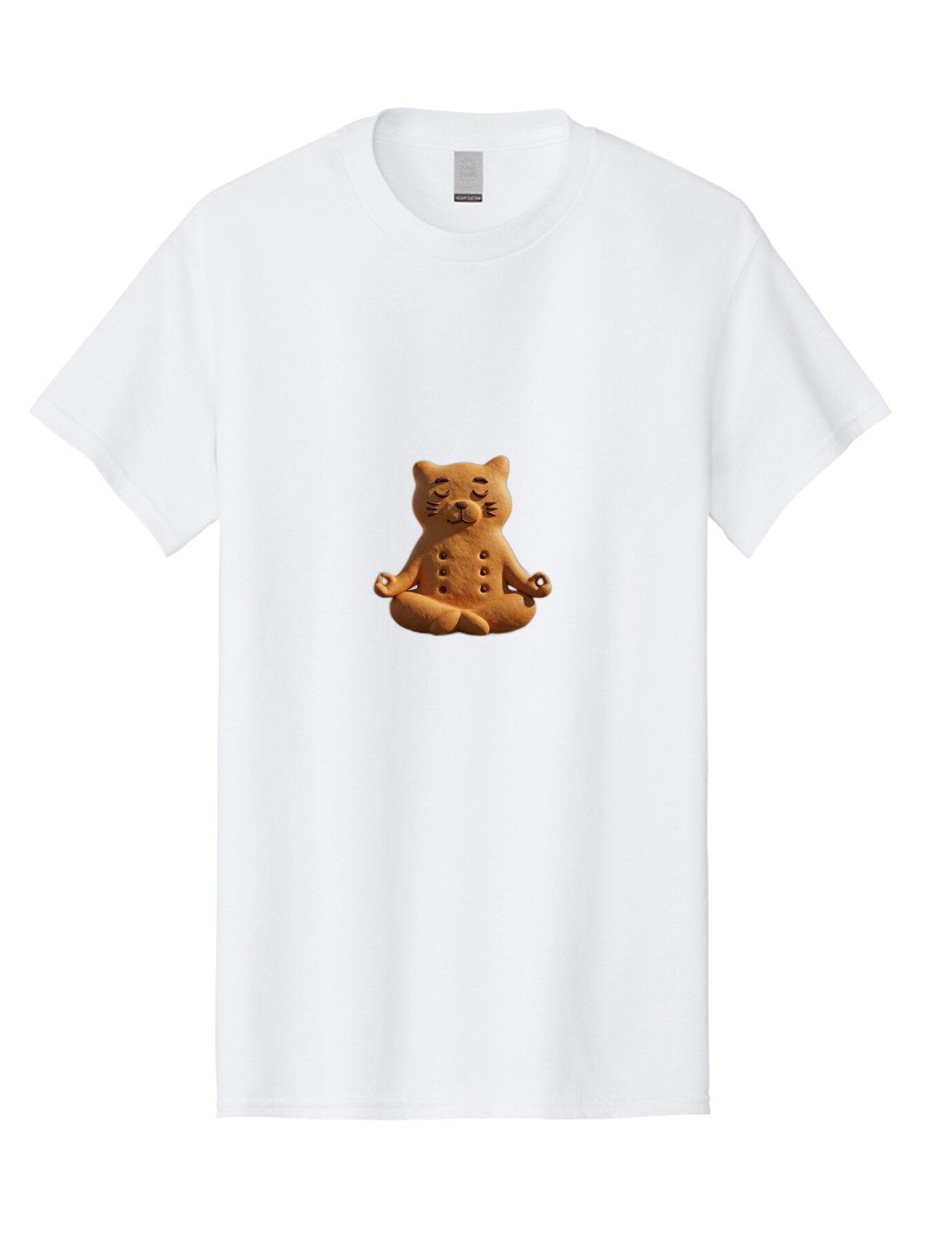 Cat-Figurine-Meditating Men'S Graphic Tee, 100% Cotton, Comfortable Casual Summer Wear, Machine Washable, Vintage Camera, Old Camera, Antique Camera, Black Camera, Classic Photography, Photography Equipment, Nostalgic Device, Film Camera, Baq463 3