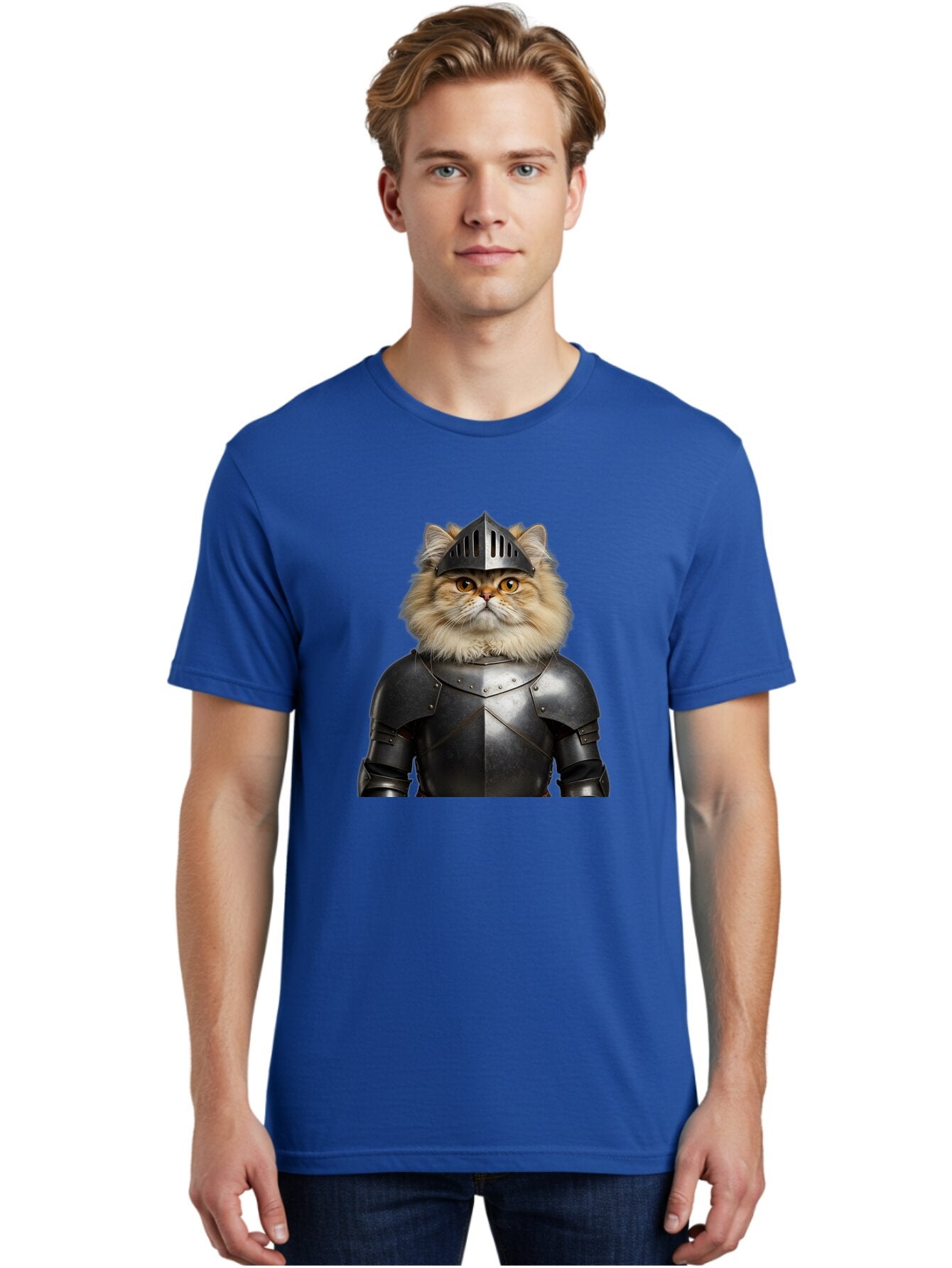 Cat-In-Armor-1 Men'S Graphic Tee, 100% Cotton, Comfortable Casual Summer Wear, Machine Washable, Vintage Camera, Old Camera, Antique Camera, Black Camera, Classic Photography, Photography Equipment, Nostalgic Device, Film Camera, Camera Art Baq464 20