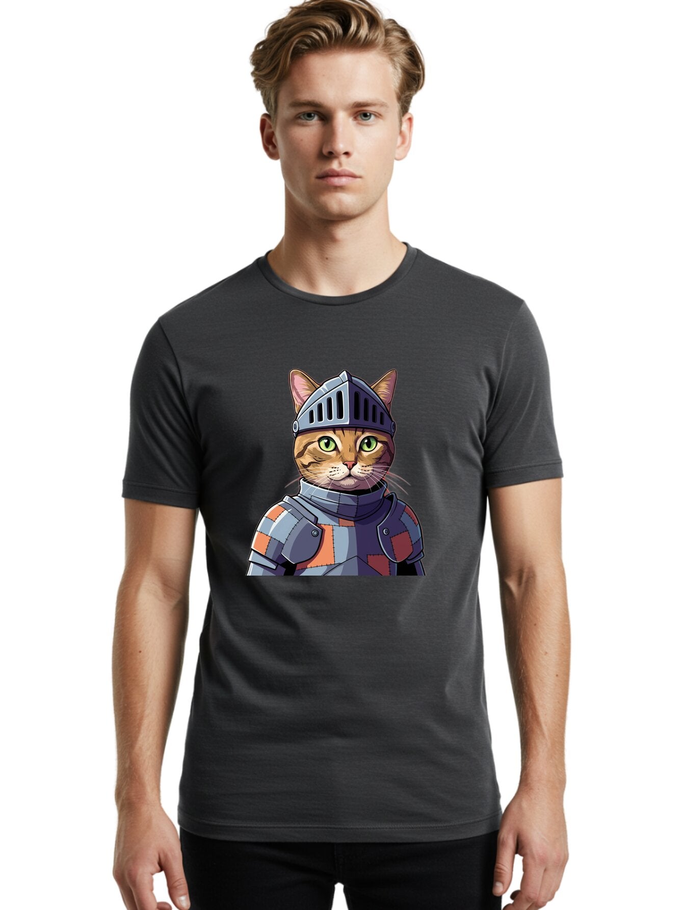 Cat-In-Armor Men'S Graphic Tee, 100% Cotton, Comfortable Casual Summer Wear, Machine Washable, Vintage Camera, Old Camera, Antique Camera, Black Camera, Classic Photography, Photography Equipment, Nostalgic Device, Film Camera, Camera Art Baq465 23