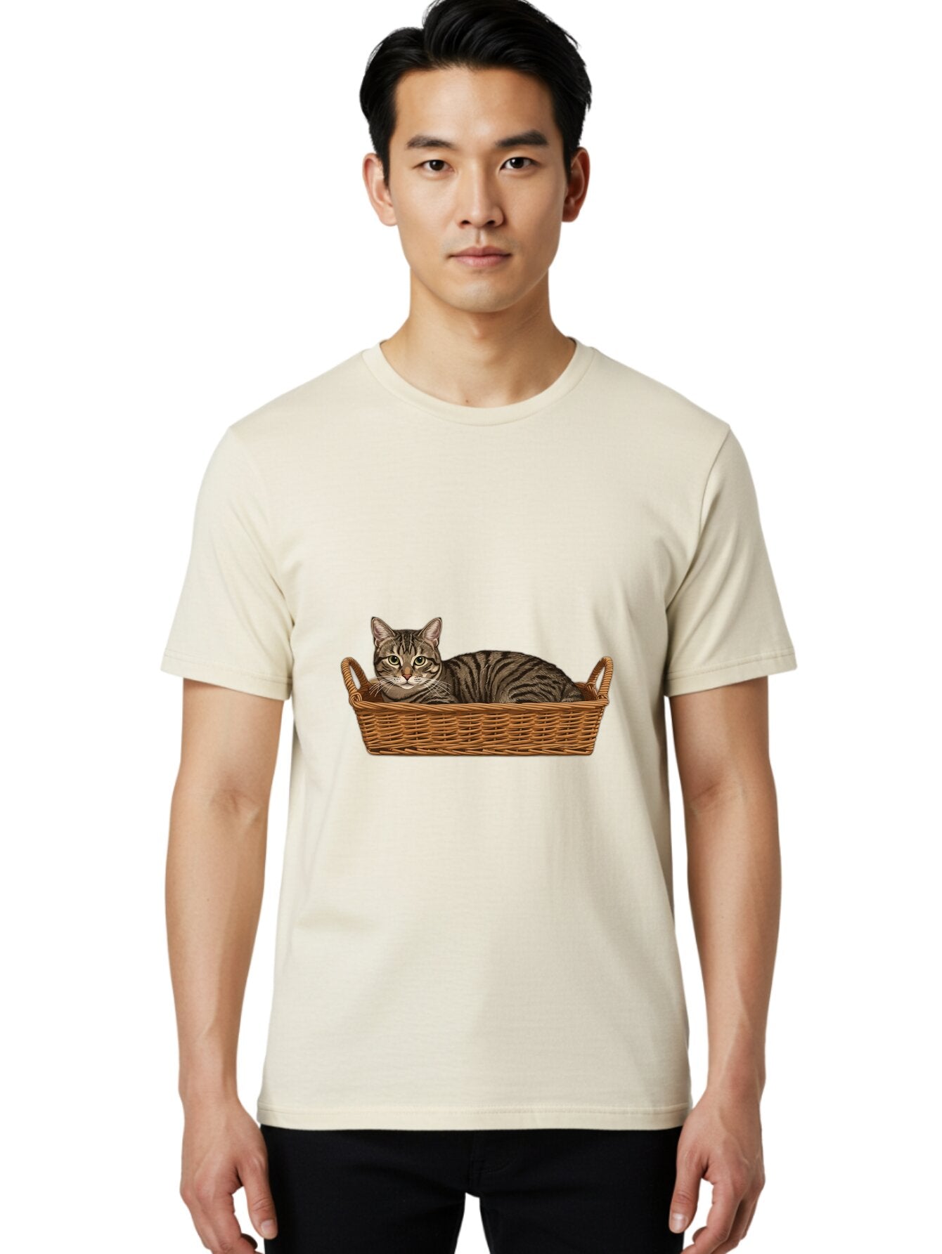 Cat-In-Basket Men'S Graphic Tee, 100% Cotton, Comfortable Casual Summer Wear, Machine Washable, Vintage Camera, Old Camera, Antique Camera, Black Camera, Classic Photography, Photography Equipment, Nostalgic Device, Film Camera, Camera Art Baq466 23