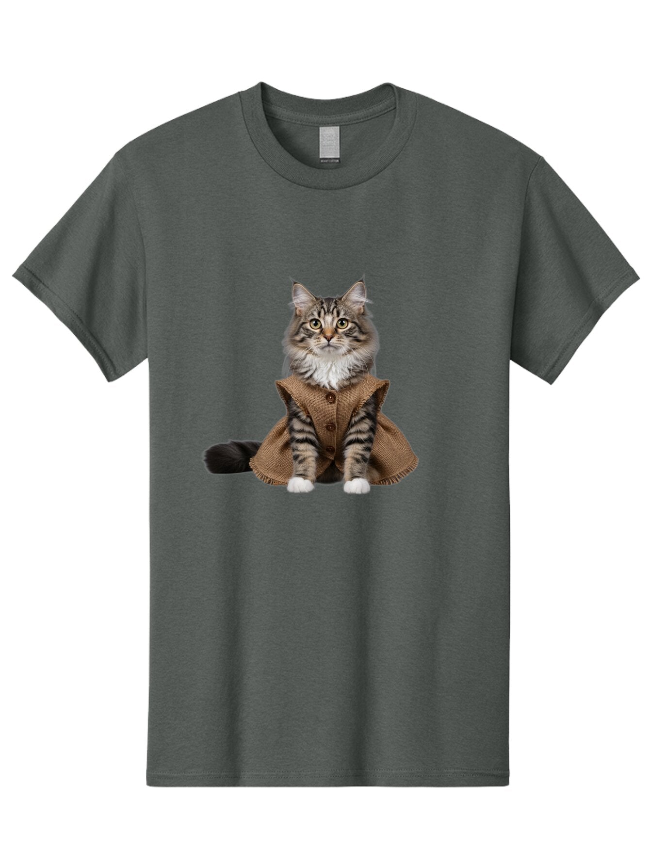 Cat-In-Brown-Vest-Sitting Men'S Graphic Tee, 100% Cotton, Comfortable Casual Summer Wear, Machine Washable, Vintage Camera, Old Camera, Antique Camera, Black Camera, Classic Photography, Photography Equipment, Nostalgic Device, Film Camera, Baq467 5