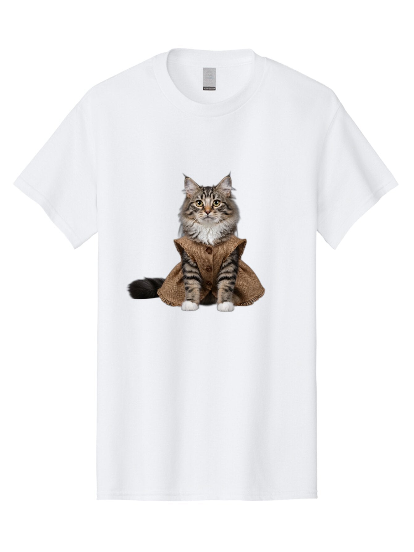 Cat-In-Brown-Vest-Sitting Men'S Graphic Tee, 100% Cotton, Comfortable Casual Summer Wear, Machine Washable, Vintage Camera, Old Camera, Antique Camera, Black Camera, Classic Photography, Photography Equipment, Nostalgic Device, Film Camera, Baq467 3