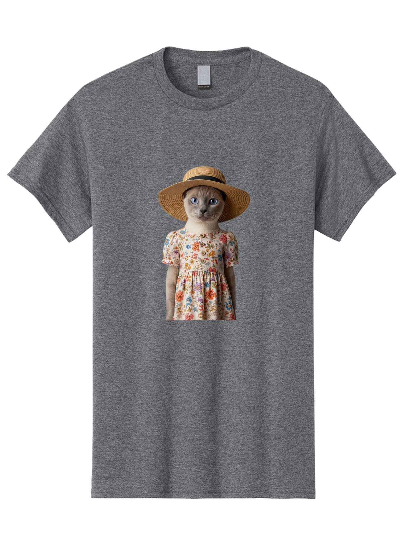 Cat-In-Floral-Dress Men'S Graphic Tee, 100% Cotton, Comfortable Casual Summer Wear, Machine Washable, Vintage Camera, Old Camera, Antique Camera, Black Camera, Classic Photography, Photography Equipment, Nostalgic Device, Film Camera, Baq470 14