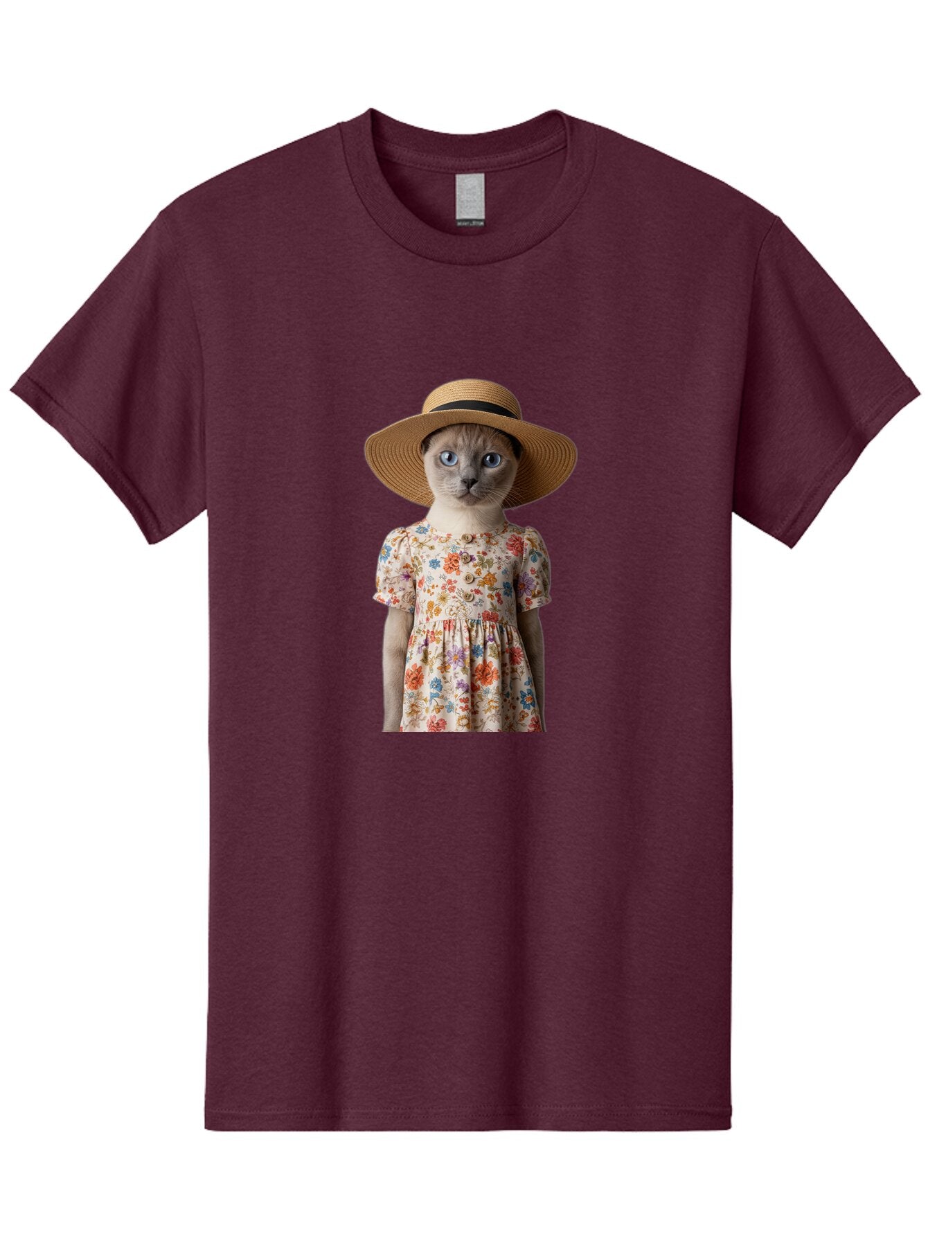 Cat-In-Floral-Dress Men'S Graphic Tee, 100% Cotton, Comfortable Casual Summer Wear, Machine Washable, Vintage Camera, Old Camera, Antique Camera, Black Camera, Classic Photography, Photography Equipment, Nostalgic Device, Film Camera, Baq470 13