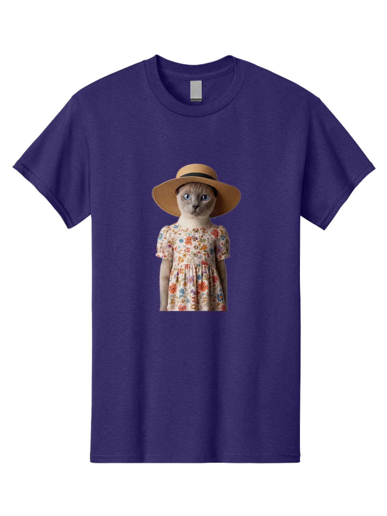 Cat-In-Floral-Dress Men'S Graphic Tee, 100% Cotton, Comfortable Casual Summer Wear, Machine Washable, Vintage Camera, Old Camera, Antique Camera, Black Camera, Classic Photography, Photography Equipment, Nostalgic Device, Film Camera, Baq470 10
