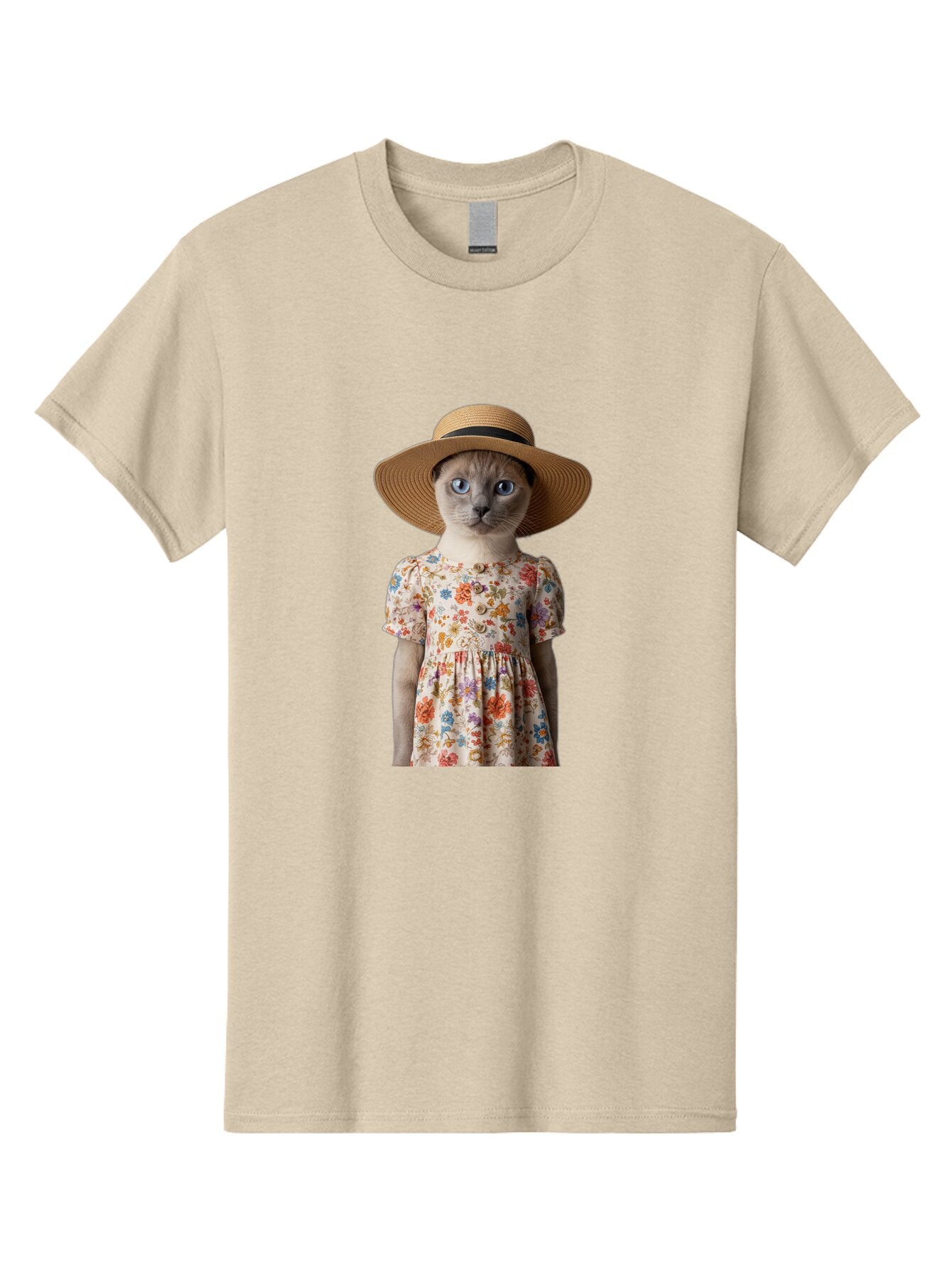 Cat-In-Floral-Dress Men'S Graphic Tee, 100% Cotton, Comfortable Casual Summer Wear, Machine Washable, Vintage Camera, Old Camera, Antique Camera, Black Camera, Classic Photography, Photography Equipment, Nostalgic Device, Film Camera, Baq470 12