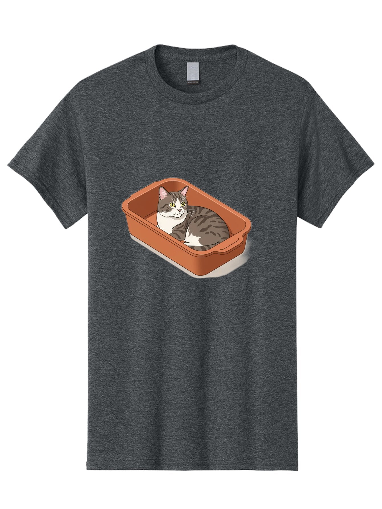 Cat-In-Litter-Box Men'S Graphic Tee, 100% Cotton, Comfortable Casual Summer Wear, Machine Washable, Vintage Camera, Old Camera, Antique Camera, Black Camera, Classic Photography, Photography Equipment, Nostalgic Device, Film Camera, Camera Art Baq471