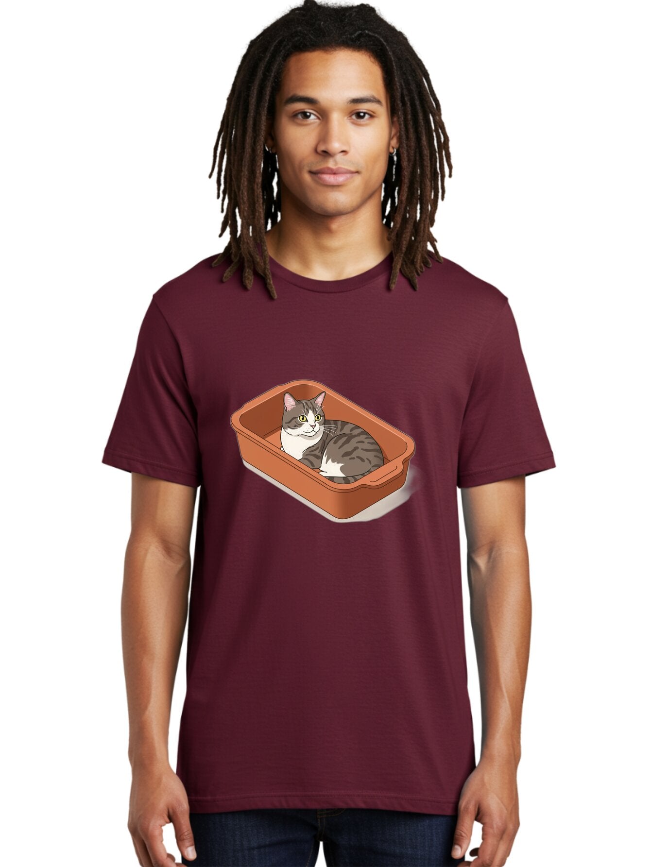 Cat-In-Litter-Box Men'S Graphic Tee, 100% Cotton, Comfortable Casual Summer Wear, Machine Washable, Vintage Camera, Old Camera, Antique Camera, Black Camera, Classic Photography, Photography Equipment, Nostalgic Device, Film Camera, Camera Art Baq471 16