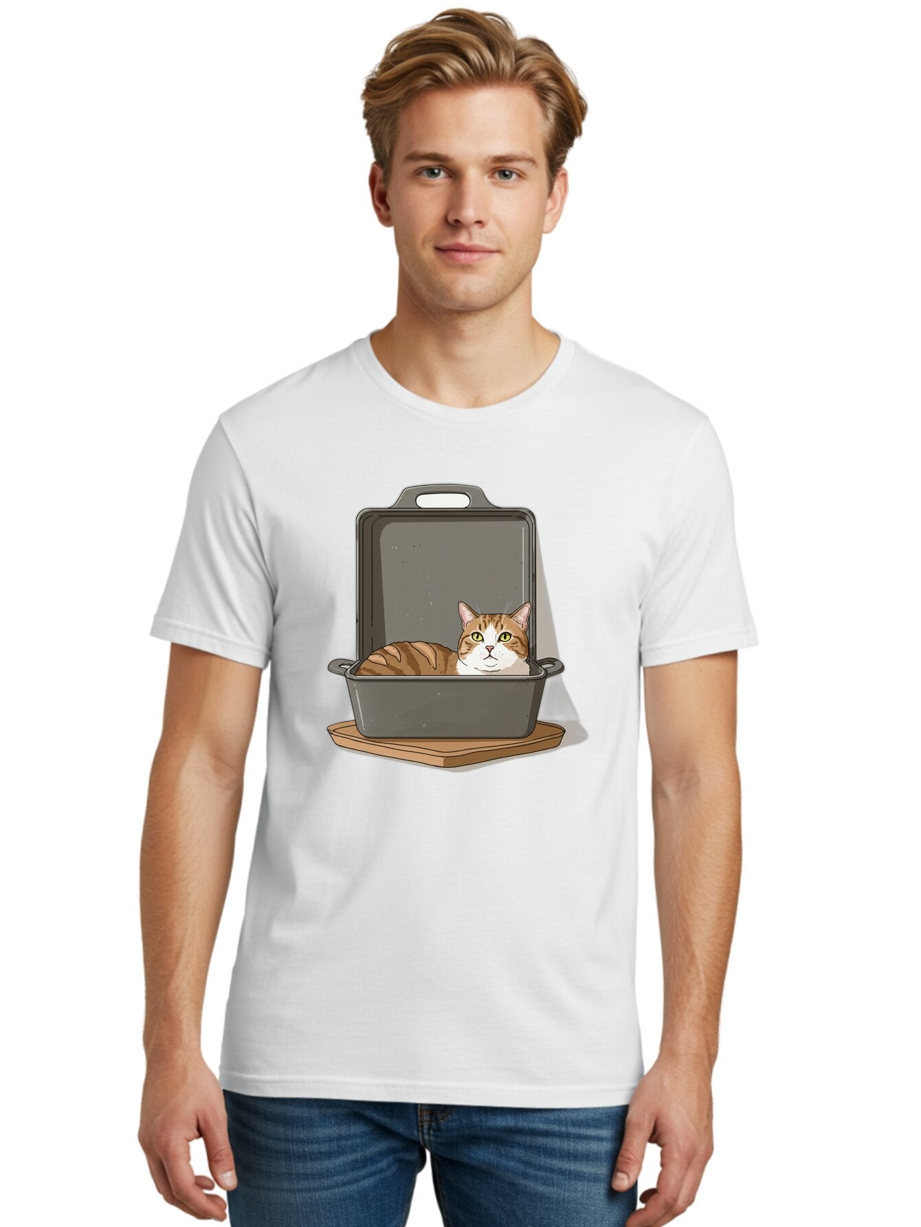 Cat-In-Roasting-Pan Men'S Graphic Tee, 100% Cotton, Comfortable Casual Summer Wear, Machine Washable, Vintage Camera, Old Camera, Antique Camera, Black Camera, Classic Photography, Photography Equipment, Nostalgic Device, Film Camera, Baq472 18