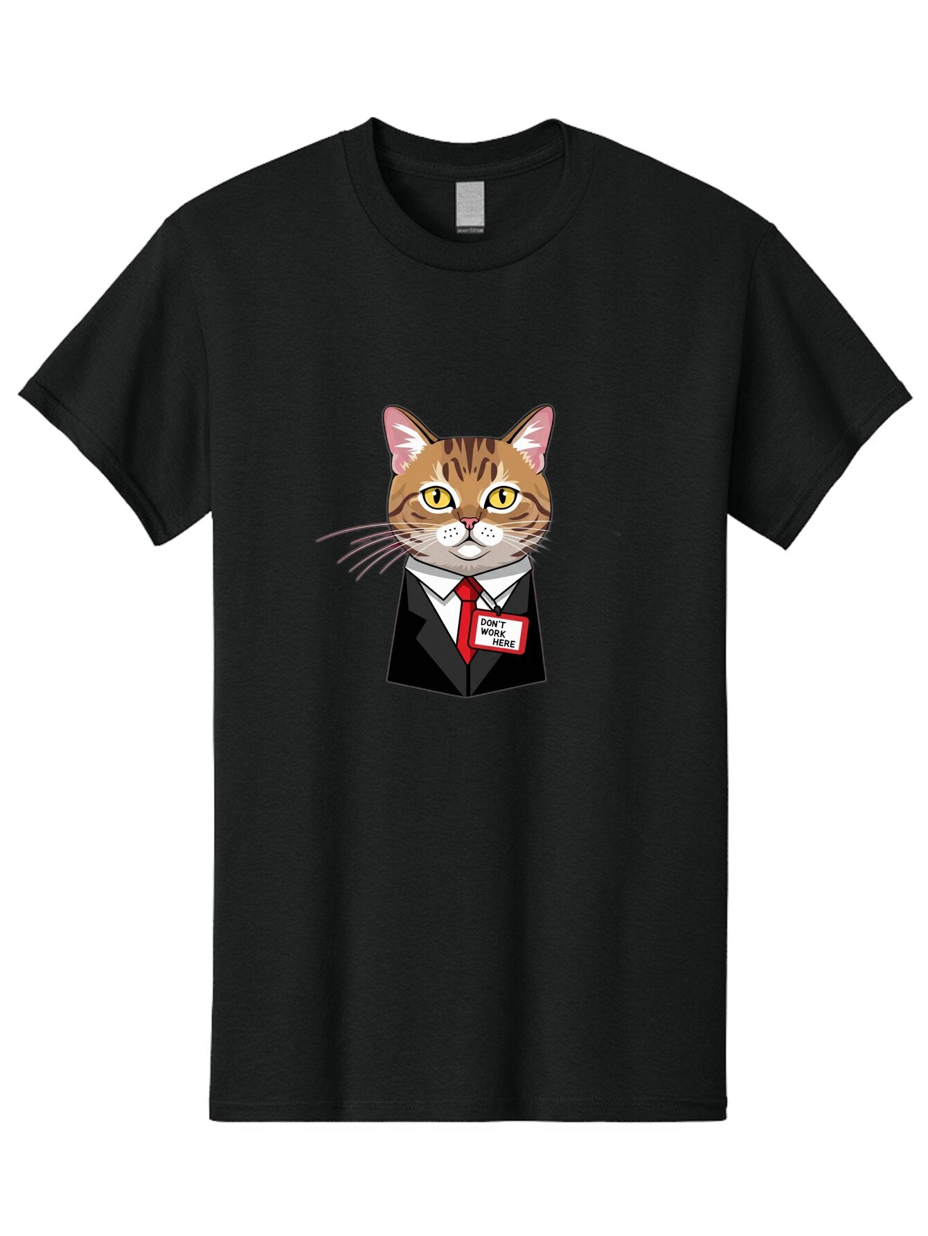 Cat-In-Suit-1 Men'S Graphic Tee, 100% Cotton, Comfortable Casual Summer Wear, Machine Washable, Vintage Camera, Old Camera, Antique Camera, Black Camera, Classic Photography, Photography Equipment, Nostalgic Device, Film Camera, Camera Art Baq473 12