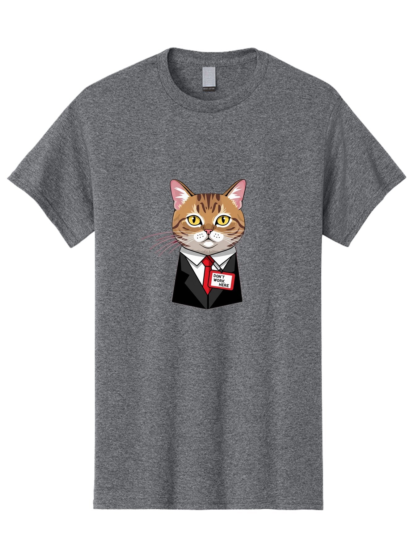 Cat-In-Suit-1 Men'S Graphic Tee, 100% Cotton, Comfortable Casual Summer Wear, Machine Washable, Vintage Camera, Old Camera, Antique Camera, Black Camera, Classic Photography, Photography Equipment, Nostalgic Device, Film Camera, Camera Art Baq473 13