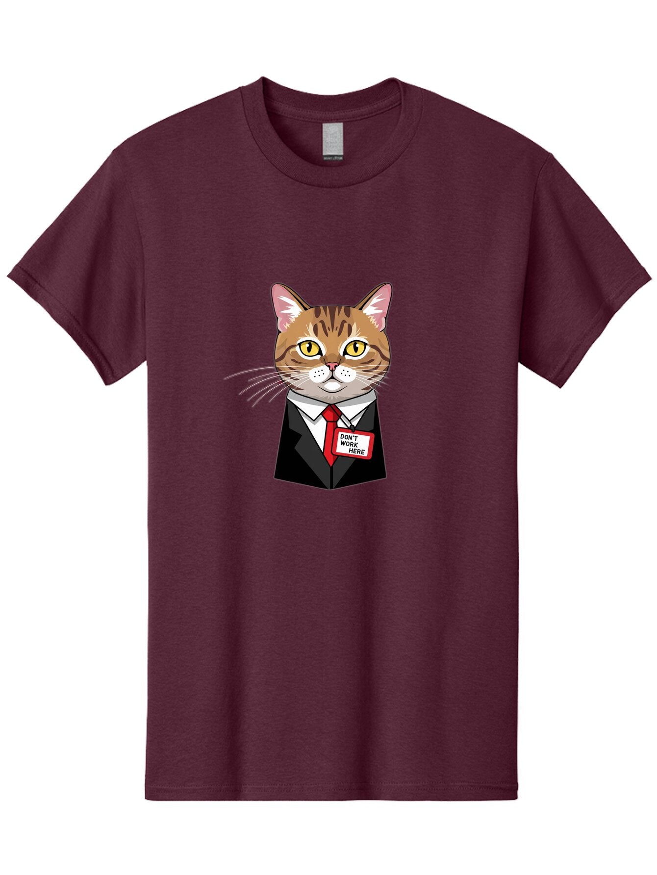 Cat-In-Suit-1 Men'S Graphic Tee, 100% Cotton, Comfortable Casual Summer Wear, Machine Washable, Vintage Camera, Old Camera, Antique Camera, Black Camera, Classic Photography, Photography Equipment, Nostalgic Device, Film Camera, Camera Art Baq473