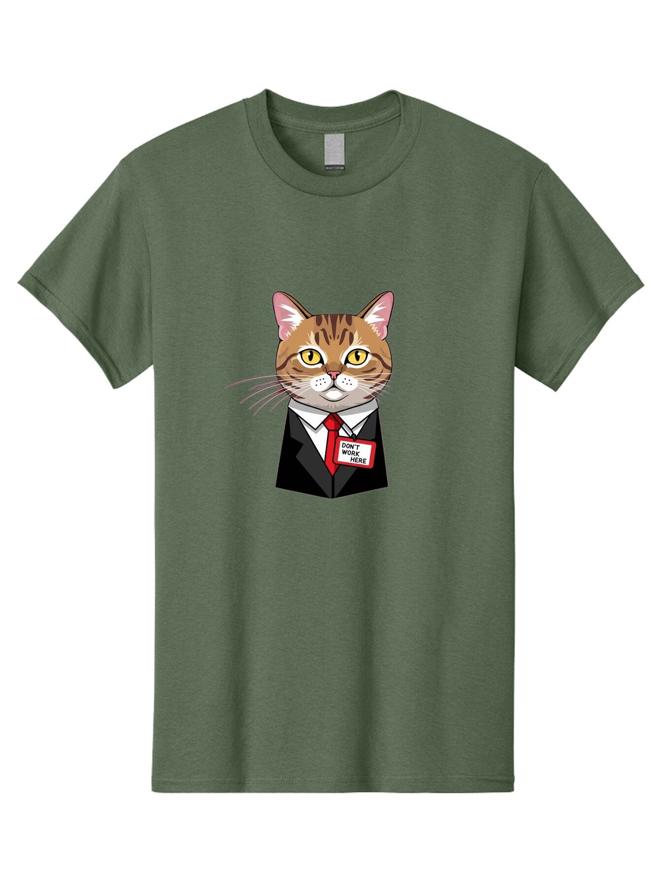 Cat-In-Suit-1 Men'S Graphic Tee, 100% Cotton, Comfortable Casual Summer Wear, Machine Washable, Vintage Camera, Old Camera, Antique Camera, Black Camera, Classic Photography, Photography Equipment, Nostalgic Device, Film Camera, Camera Art Baq473 4