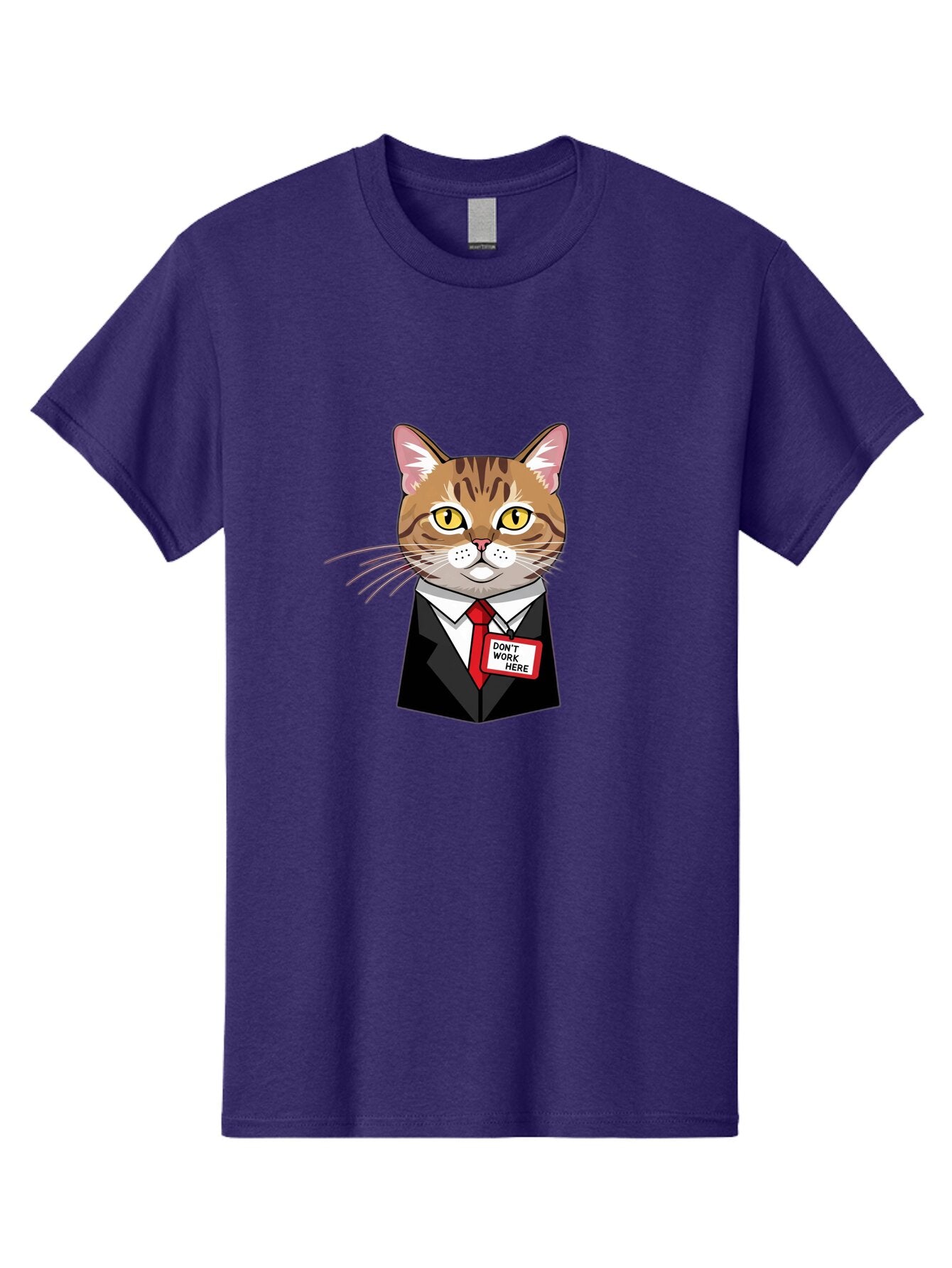 Cat-In-Suit-1 Men'S Graphic Tee, 100% Cotton, Comfortable Casual Summer Wear, Machine Washable, Vintage Camera, Old Camera, Antique Camera, Black Camera, Classic Photography, Photography Equipment, Nostalgic Device, Film Camera, Camera Art Baq473 7