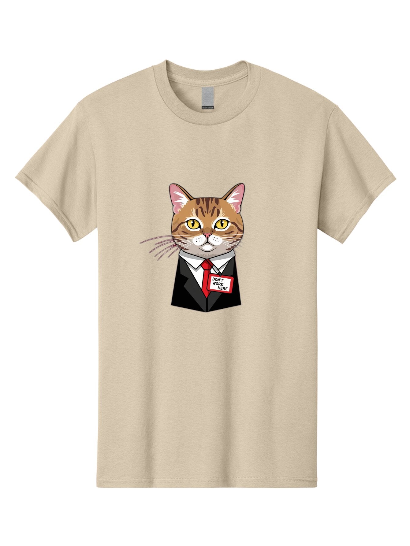 Cat-In-Suit-1 Men'S Graphic Tee, 100% Cotton, Comfortable Casual Summer Wear, Machine Washable, Vintage Camera, Old Camera, Antique Camera, Black Camera, Classic Photography, Photography Equipment, Nostalgic Device, Film Camera, Camera Art Baq473