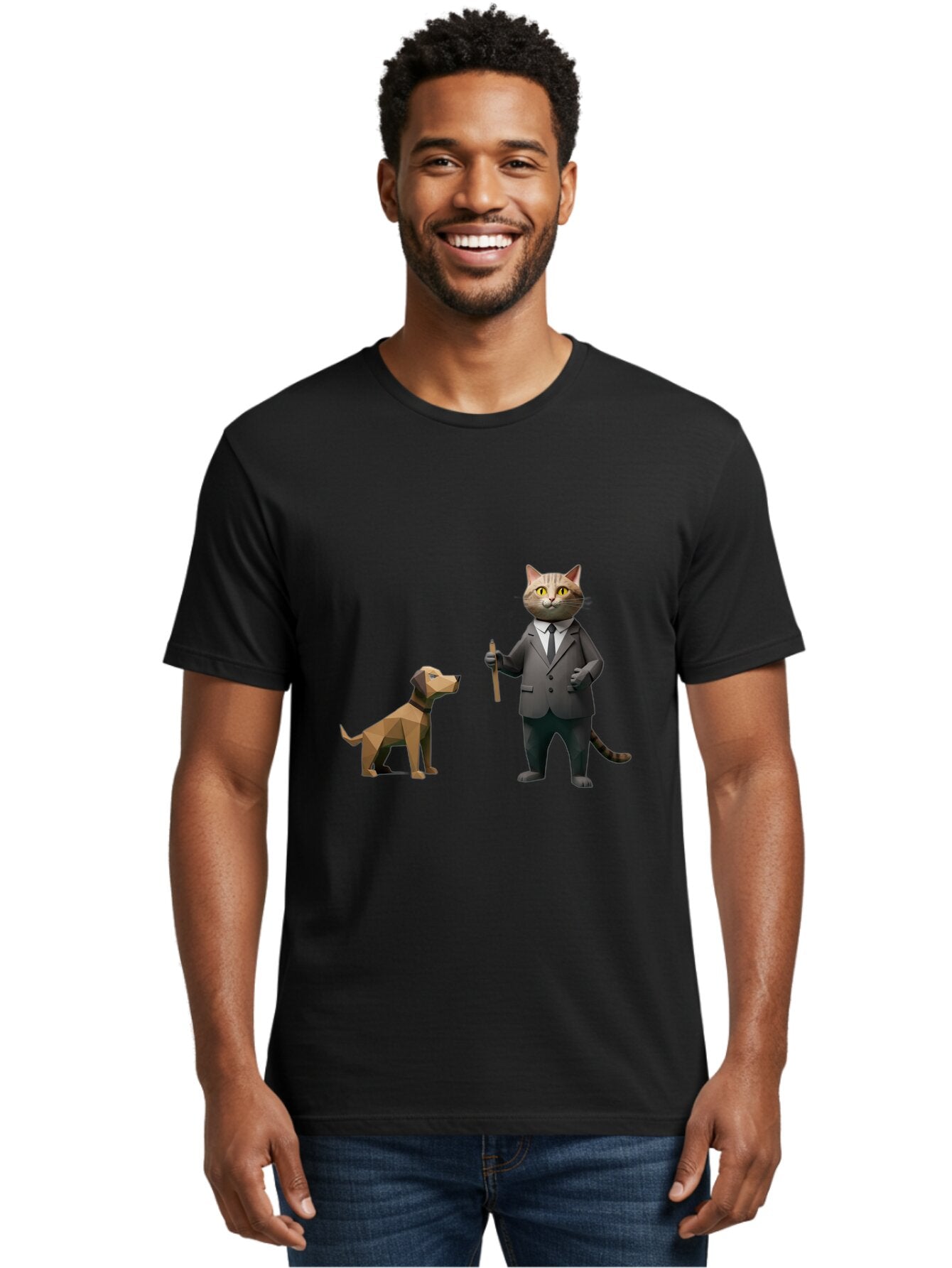 Cat-In-Suit-And-Dog Men'S Graphic Tee, 100% Cotton, Comfortable Casual Summer Wear, Machine Washable, Vintage Camera, Old Camera, Antique Camera, Black Camera, Classic Photography, Photography Equipment, Nostalgic Device, Film Camera, Baq474 26