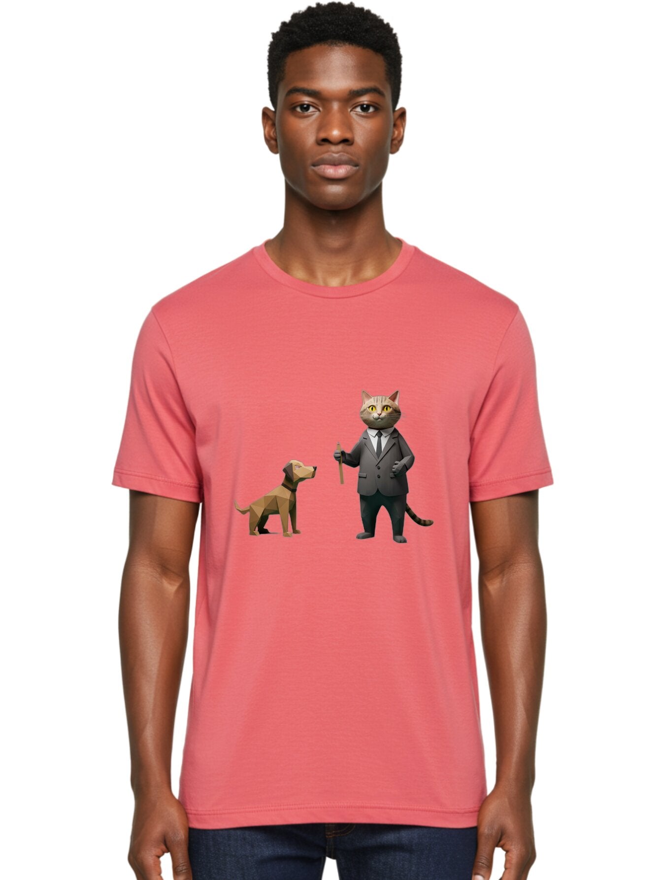 Cat-In-Suit-And-Dog Men'S Graphic Tee, 100% Cotton, Comfortable Casual Summer Wear, Machine Washable, Vintage Camera, Old Camera, Antique Camera, Black Camera, Classic Photography, Photography Equipment, Nostalgic Device, Film Camera, Baq474 18