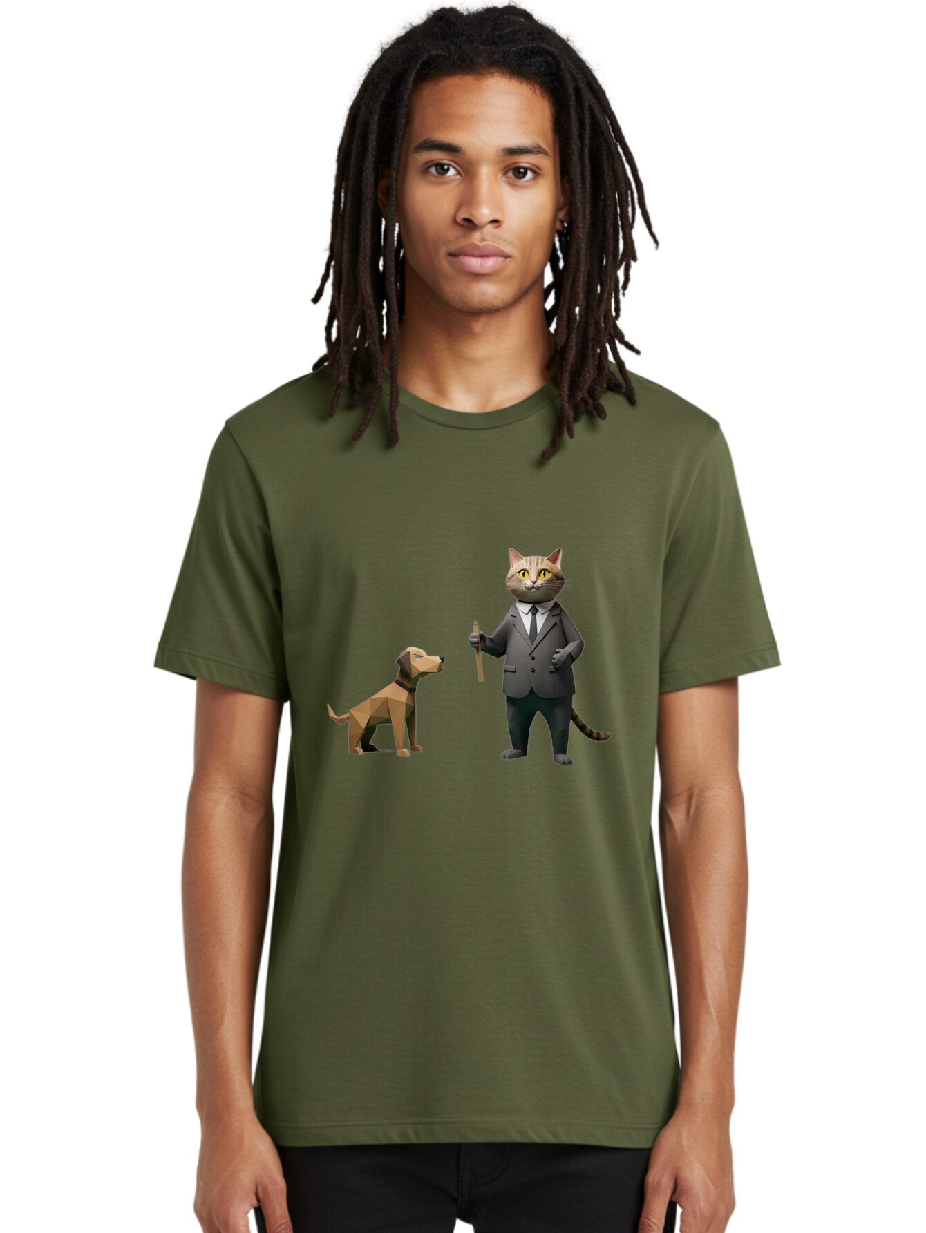 Cat-In-Suit-And-Dog Men'S Graphic Tee, 100% Cotton, Comfortable Casual Summer Wear, Machine Washable, Vintage Camera, Old Camera, Antique Camera, Black Camera, Classic Photography, Photography Equipment, Nostalgic Device, Film Camera, Baq474 27