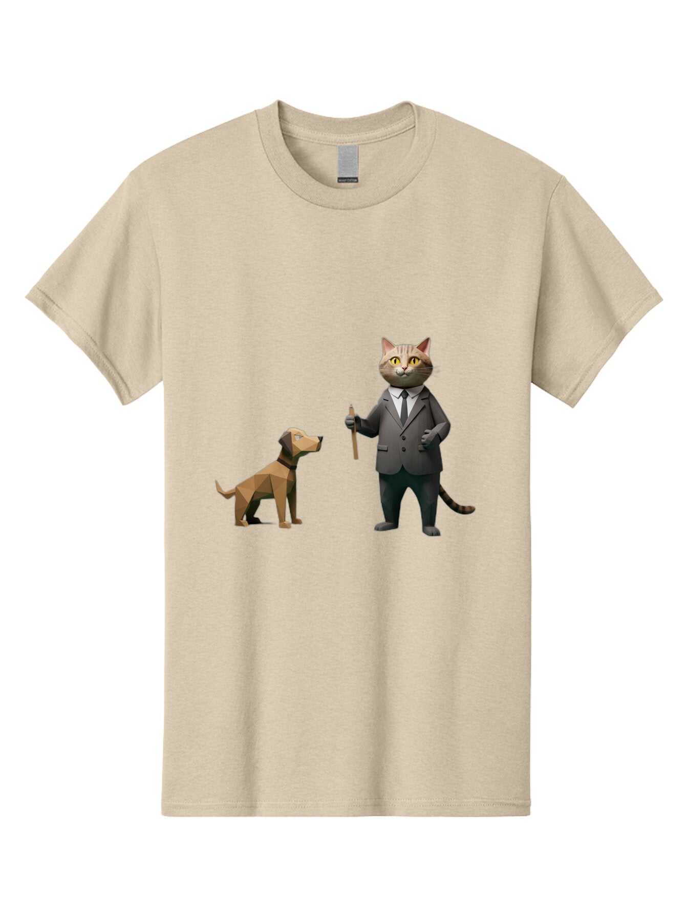 Cat-In-Suit-And-Dog Men'S Graphic Tee, 100% Cotton, Comfortable Casual Summer Wear, Machine Washable, Vintage Camera, Old Camera, Antique Camera, Black Camera, Classic Photography, Photography Equipment, Nostalgic Device, Film Camera, Baq474