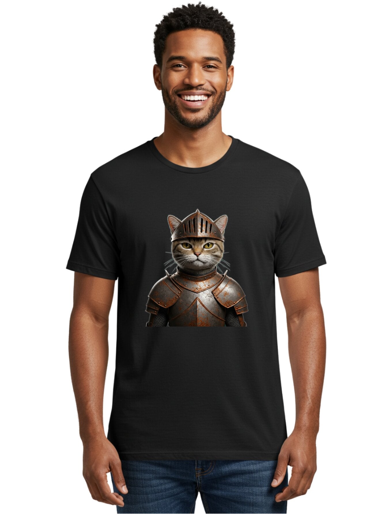 Cat-Knight-1 Men'S Graphic Tee, 100% Cotton, Comfortable Casual Summer Wear, Machine Washable, Vintage Camera, Old Camera, Antique Camera, Black Camera, Classic Photography, Photography Equipment, Nostalgic Device, Film Camera, Camera Art Baq478 18