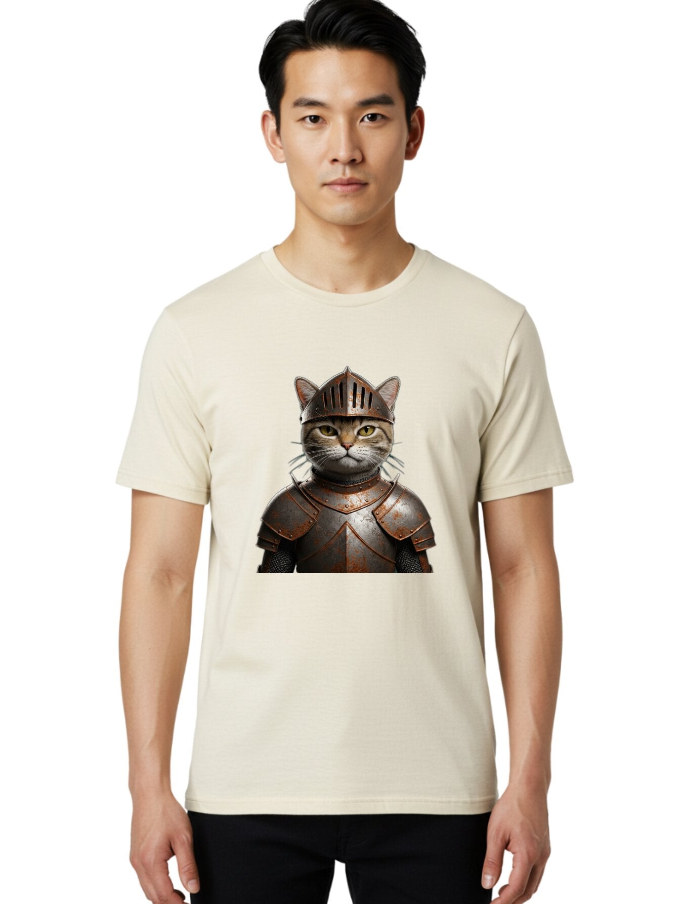 Cat-Knight-1 Men'S Graphic Tee, 100% Cotton, Comfortable Casual Summer Wear, Machine Washable, Vintage Camera, Old Camera, Antique Camera, Black Camera, Classic Photography, Photography Equipment, Nostalgic Device, Film Camera, Camera Art Baq478 27
