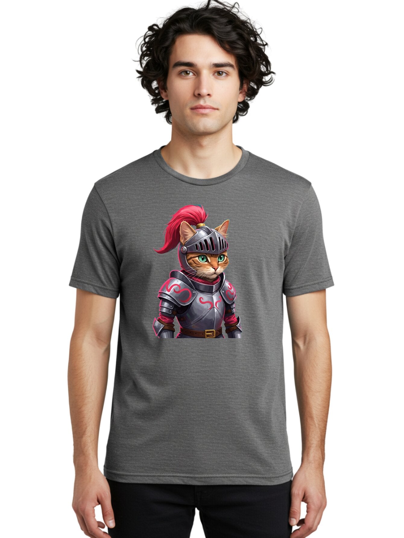 Cat-Knight-2 Men'S Graphic Tee, 100% Cotton, Comfortable Casual Summer Wear, Machine Washable, Vintage Camera, Old Camera, Antique Camera, Black Camera, Classic Photography, Photography Equipment, Nostalgic Device, Film Camera, Camera Art Baq479 21