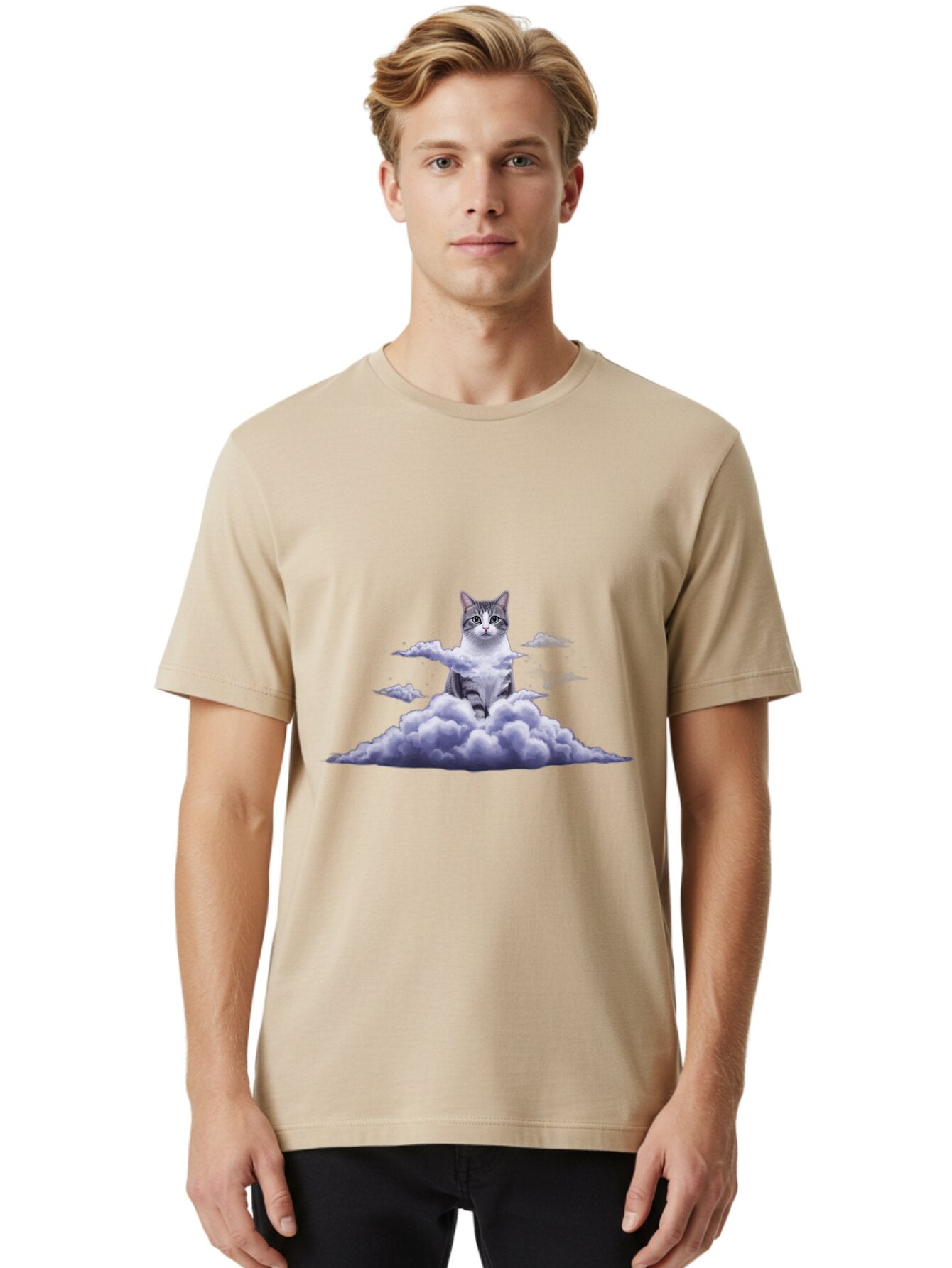 Cat-On-Cloud Men'S Graphic Tee, 100% Cotton, Comfortable Casual Summer Wear, Machine Washable, Vintage Camera, Old Camera, Antique Camera, Black Camera, Classic Photography, Photography Equipment, Nostalgic Device, Film Camera, Camera Art Baq481 21